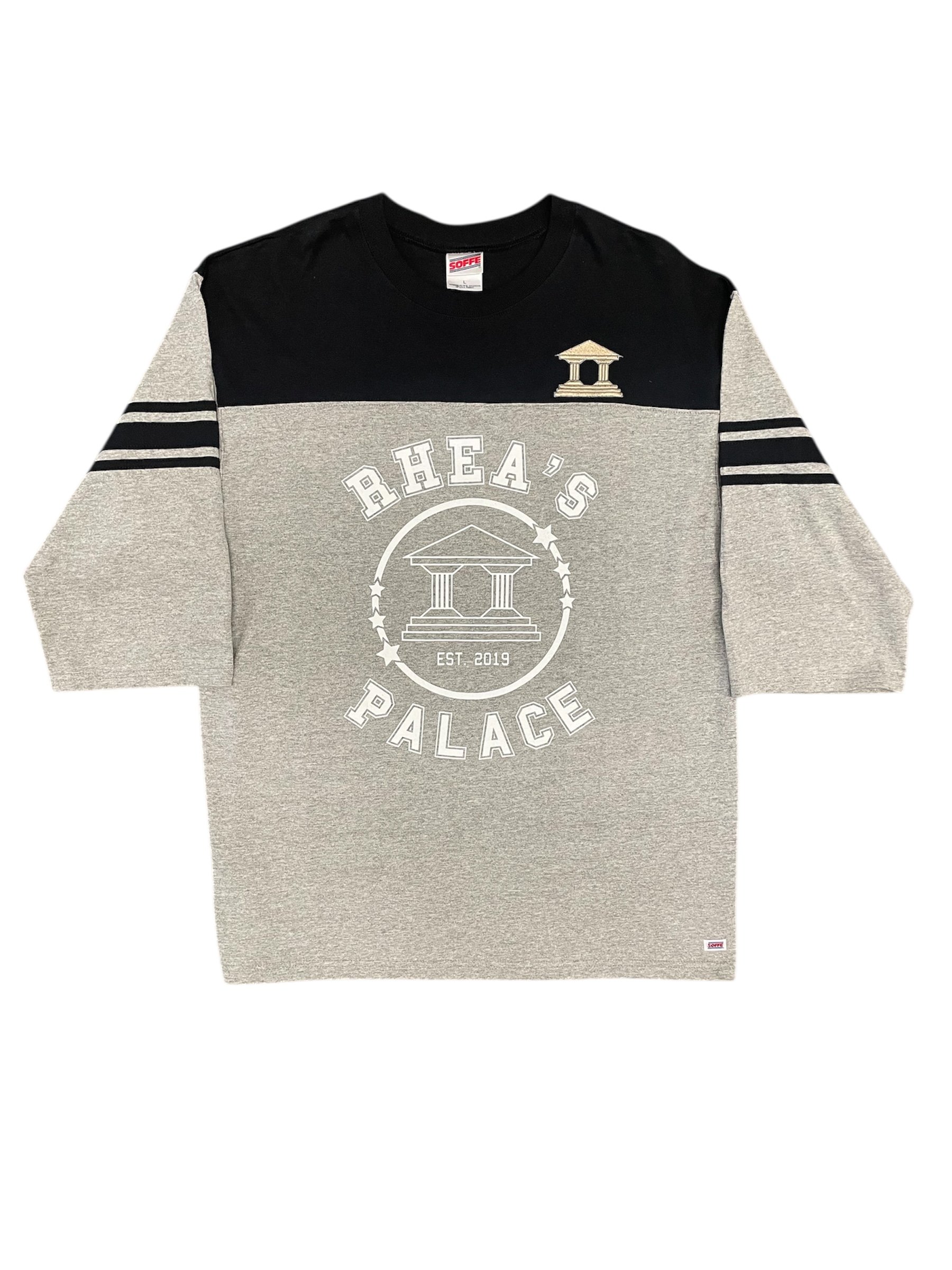 TWO-TONE RP QUARTER SLEEVE TEE