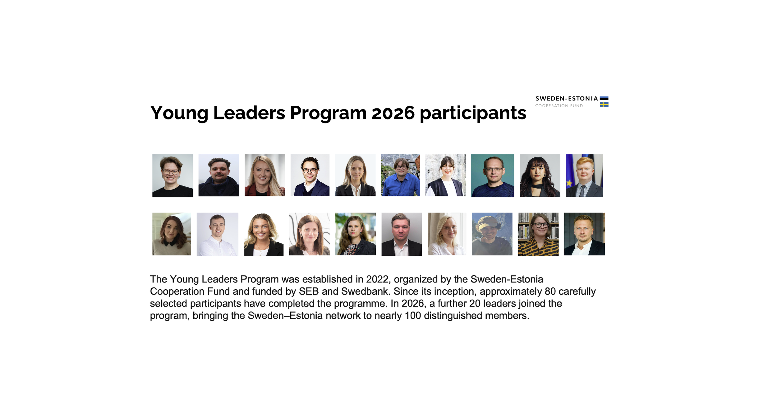 Sweden–Estonia Young Leaders Program 2026 Kicks Off
