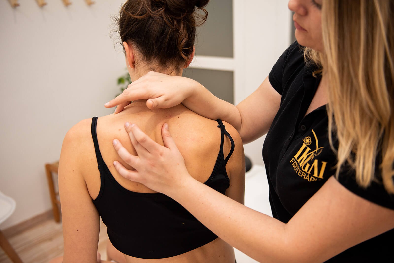 professional photograph of physiotherapist in practice