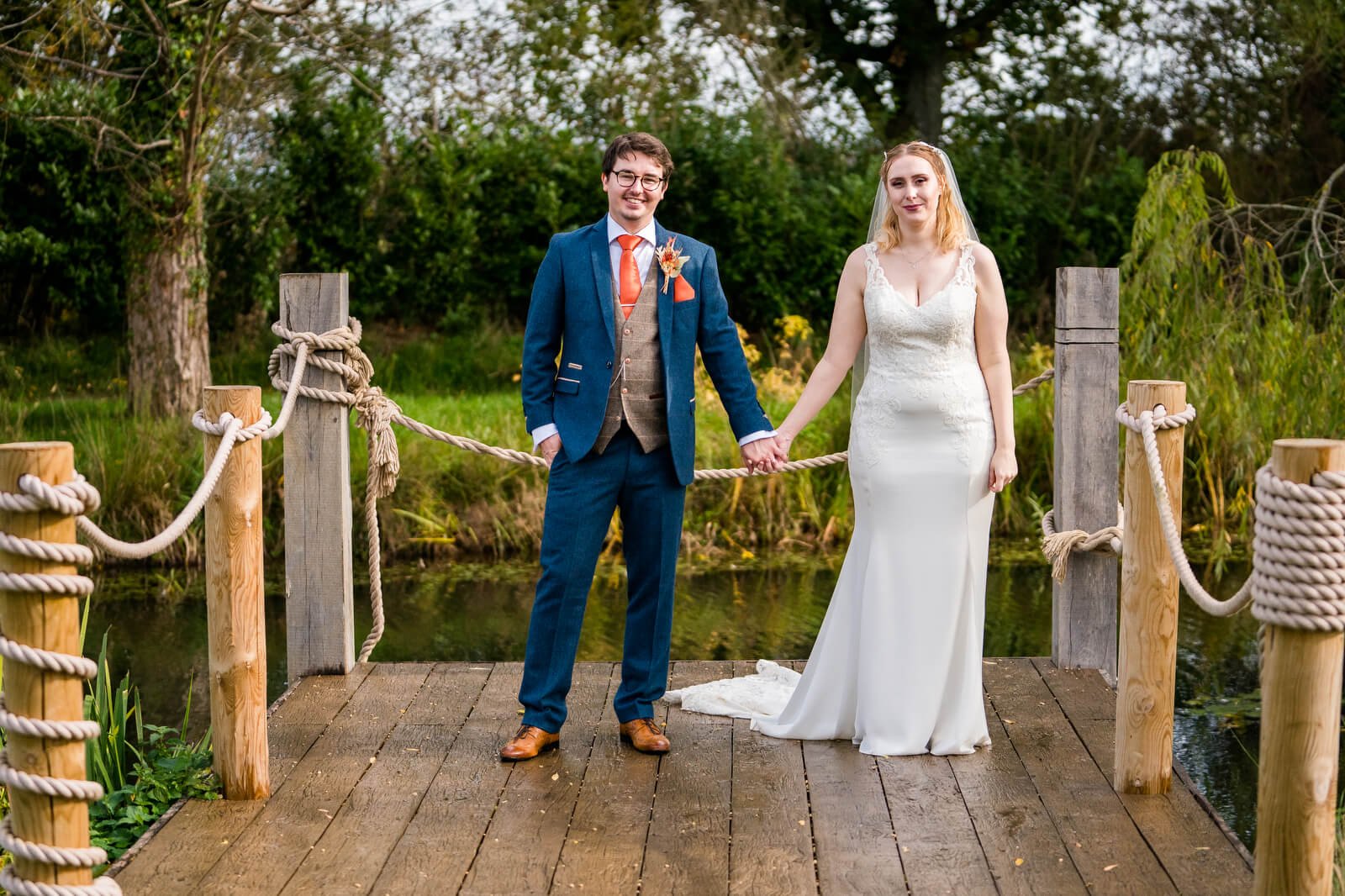 relaxed natural wedding photo at silchester farm