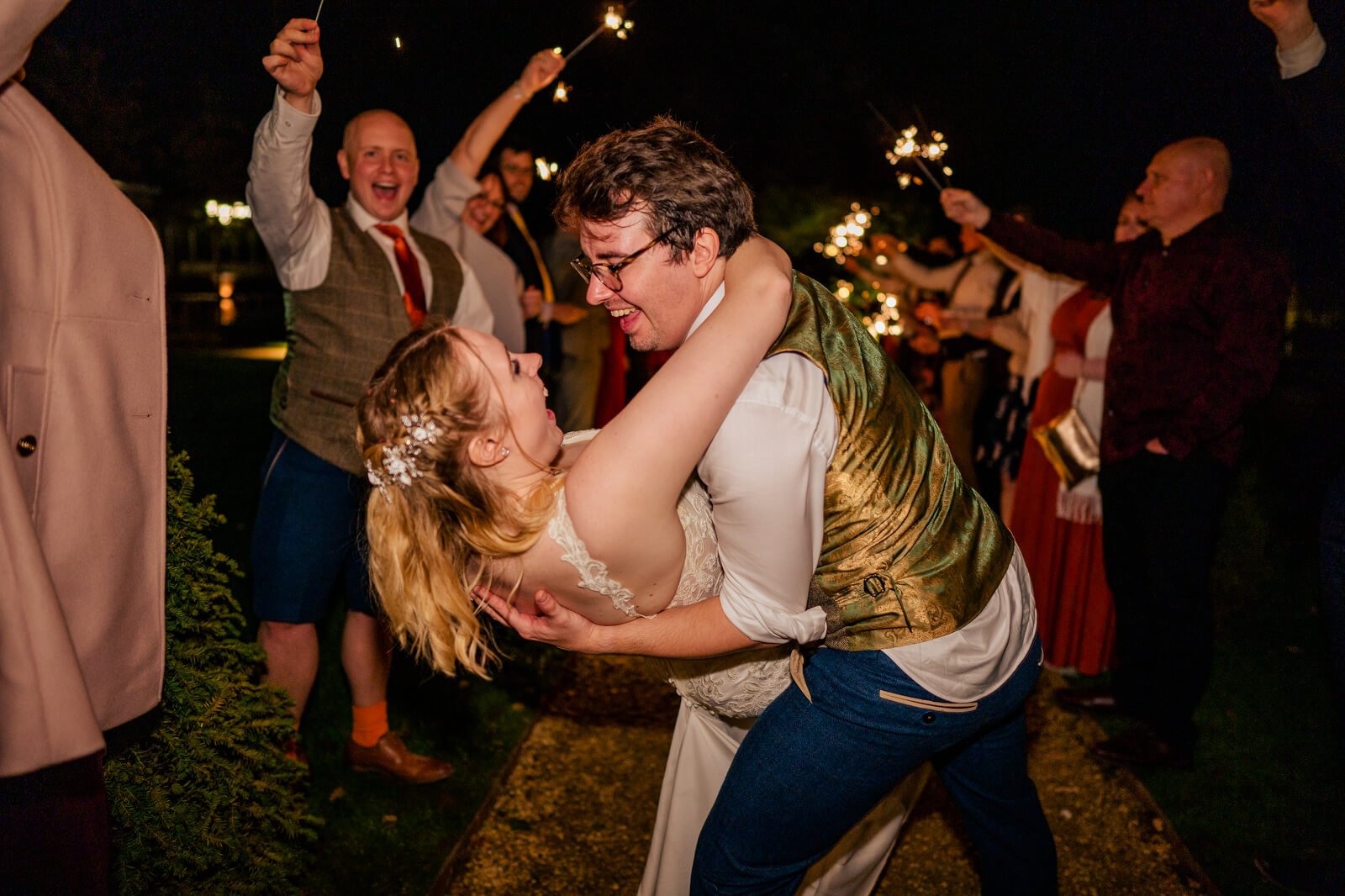 sparker exit at silchester farm wedding