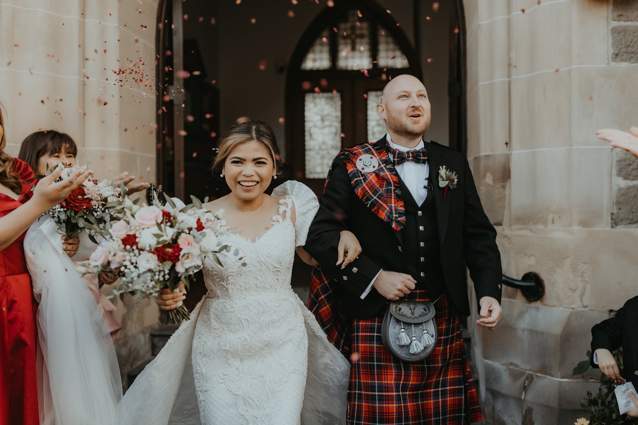  A Beautiful Destination Elopement at Fingask Castle, Perth, Scotland. Scotland wedding photographer. Scotland wedding videographer. Destination wedding photographer. Destination wedding videographer. Fingask Castle wedding photographer. 