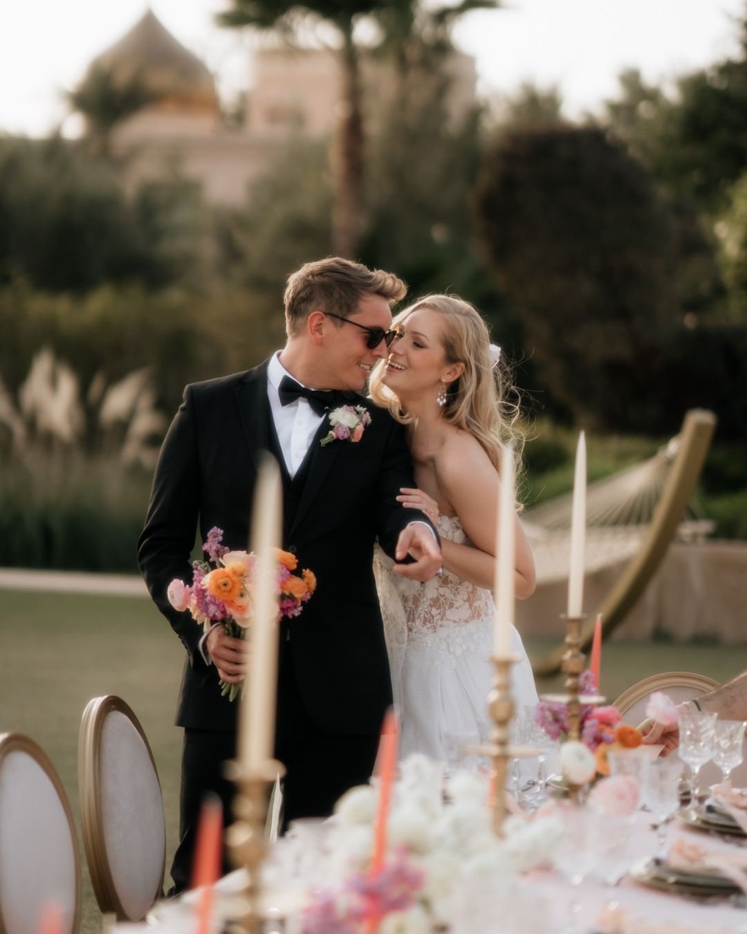 Sunset, silk, and stolen moments. Somewhere between fashion and forever, this is how love looks in Marrakech 🇲🇦

#VogueWedding #EditorialWedding #LuxuryWeddingPhotographer #MarrakechWedding #DestinationWeddingPhotographer #FashionBride #WeddingInsp