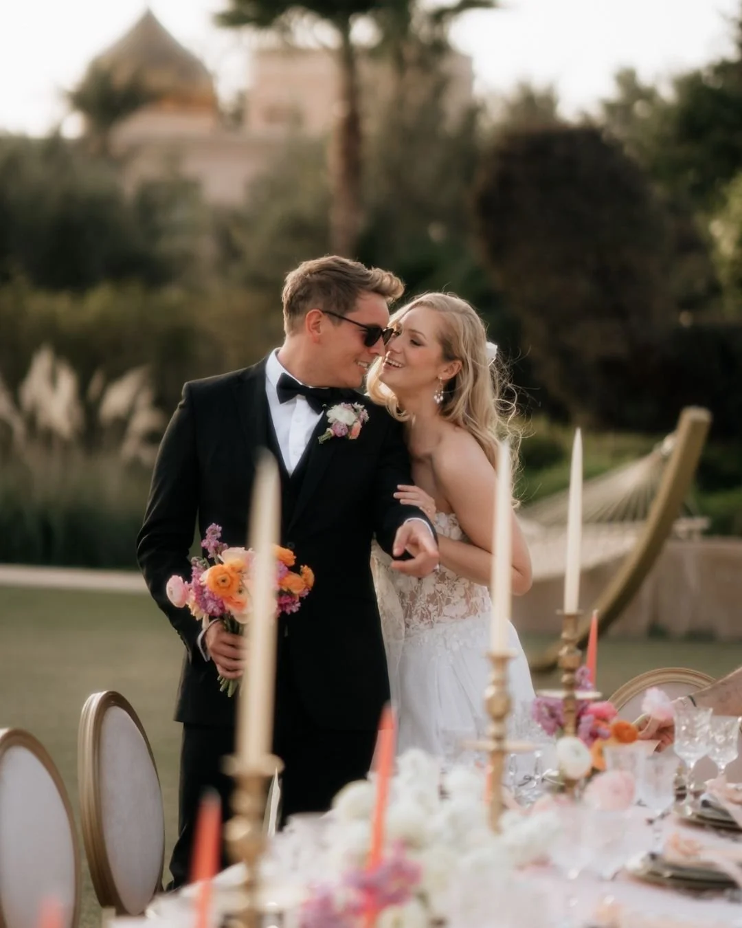 Sunset, silk, and stolen moments. Somewhere between fashion and forever, this is how love looks in Marrakech 🇲🇦

#VogueWedding #EditorialWedding #LuxuryWeddingPhotographer #MarrakechWedding #DestinationWeddingPhotographer #FashionBride #WeddingInsp