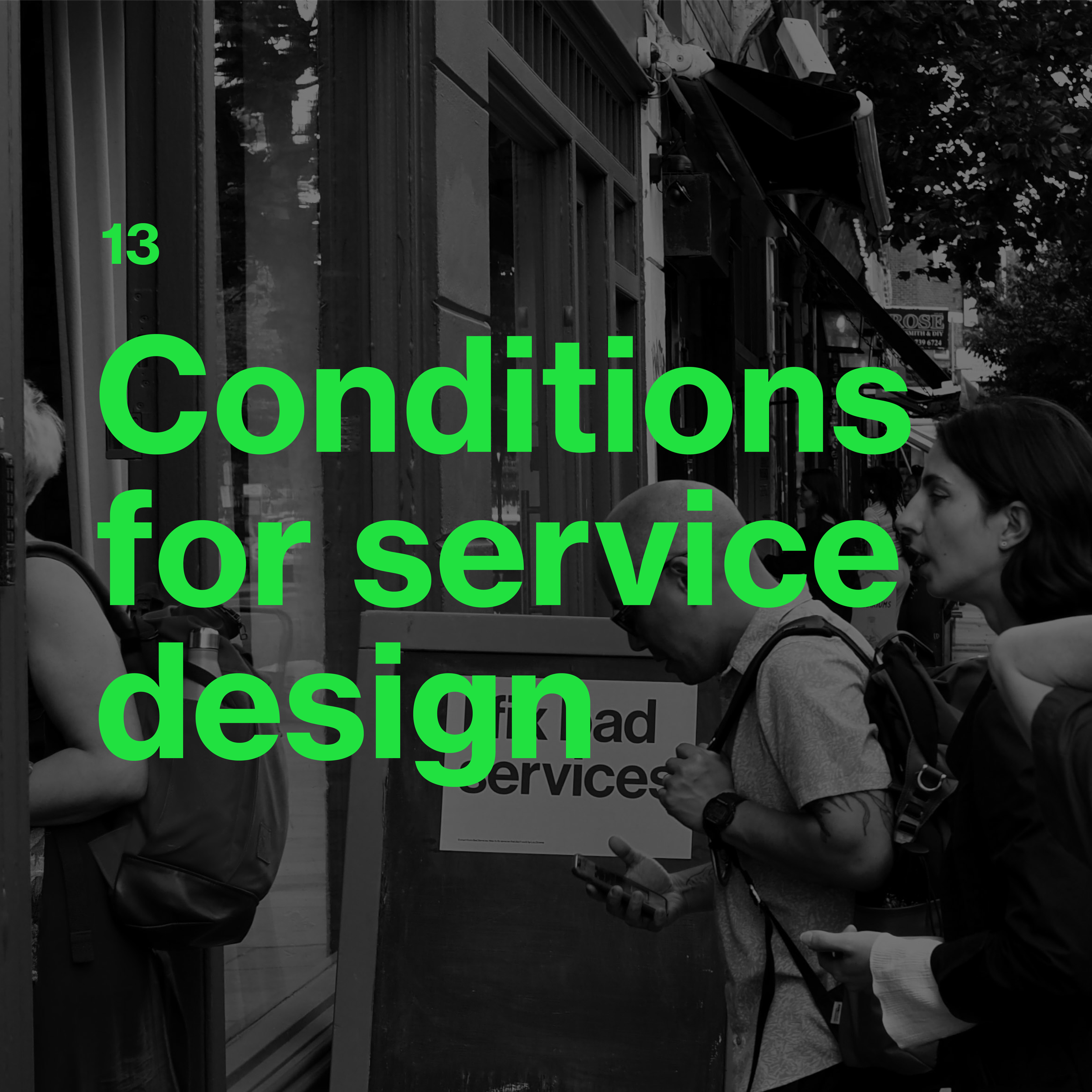 13 Conditions for Service design