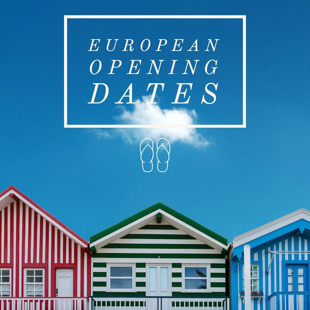 It is almost time to dig out and dust off your passport! I know I&rsquo;ve been harping on about this for a while but now Europe truly is swinging open doors to the bold and beautiful 🏝

After toying with the idea of a long weekend on the Sandwich I