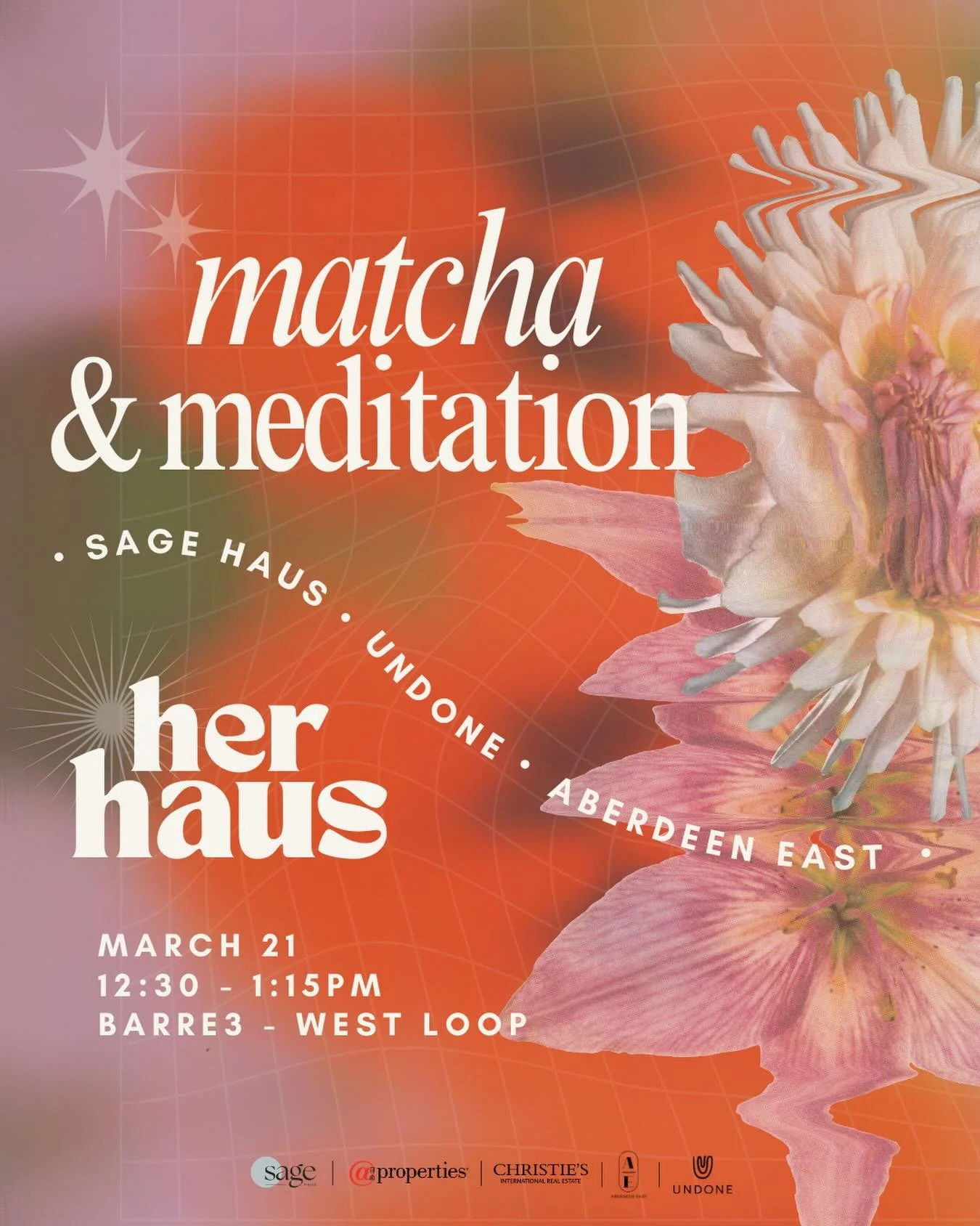 Join Sage Haus for our next Her Haus gathering this Saturday: Matcha &amp; Meditation 🍵
We&rsquo;re coming together at @barre3westloop for a grounding midday meditation led by Paige Willis (@undonebypaige). This guided session offers space to slow d