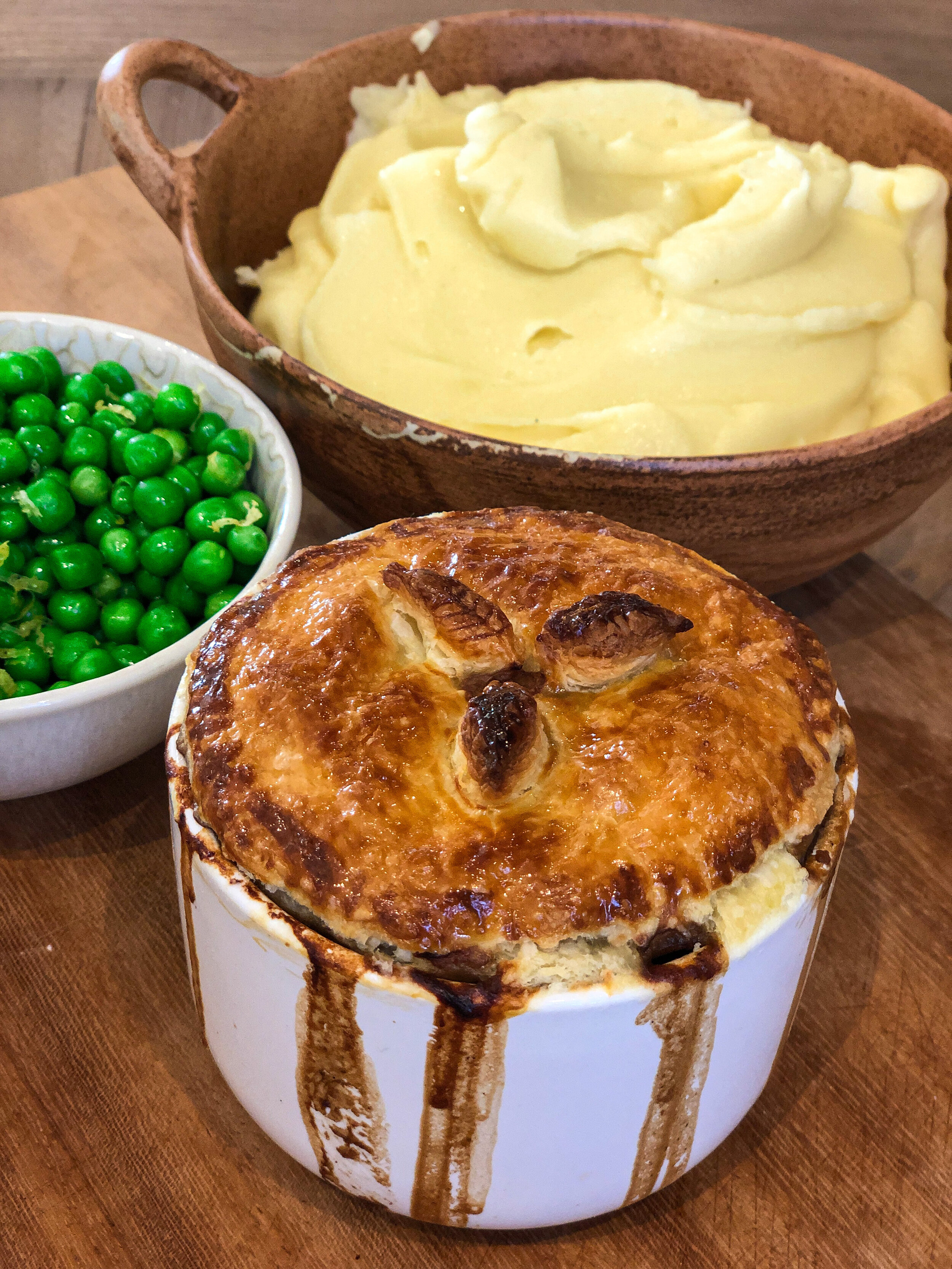 Chestnut and Mushroom Pie 