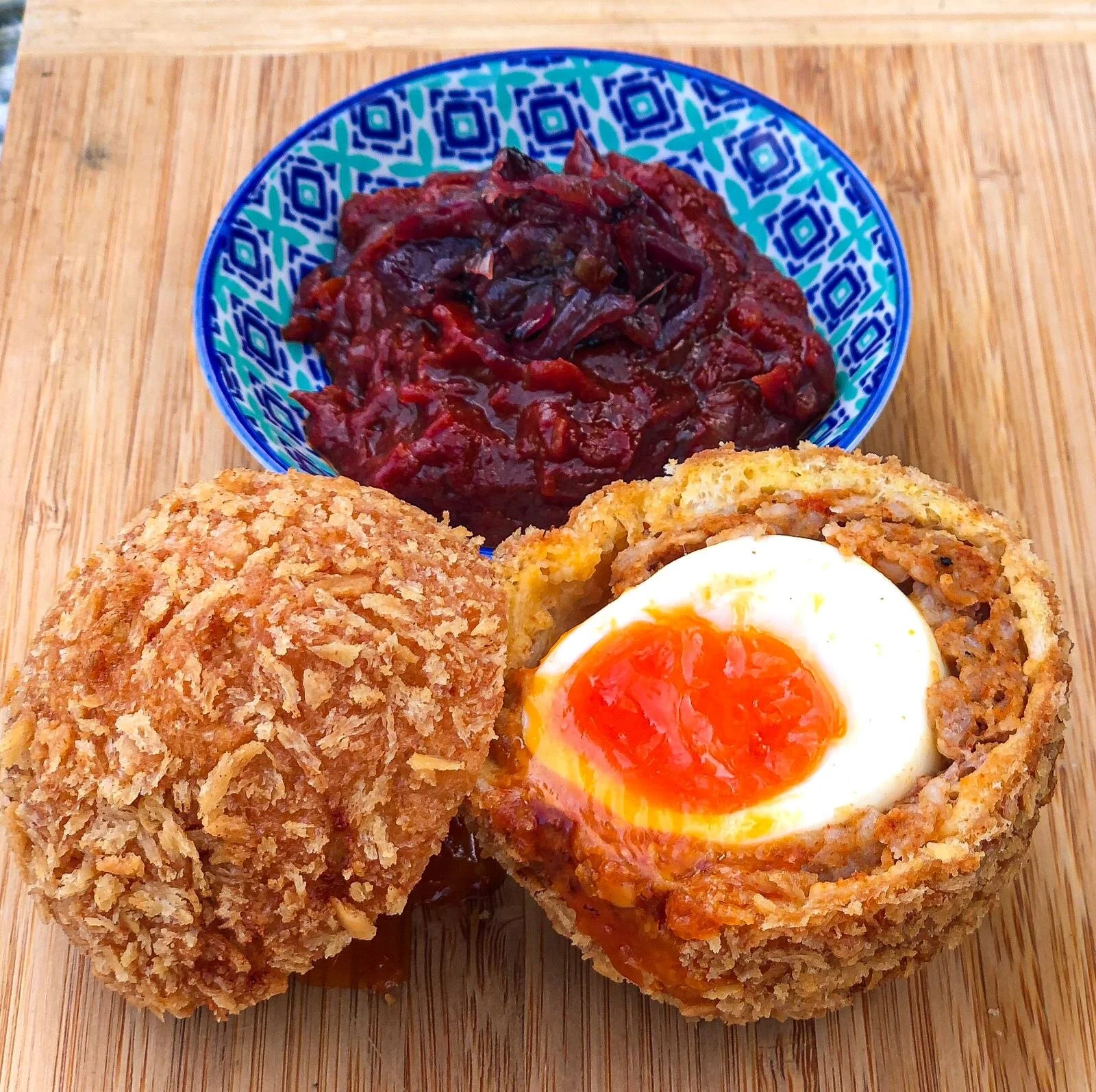 Sweet and Smokey Scotch Egg 