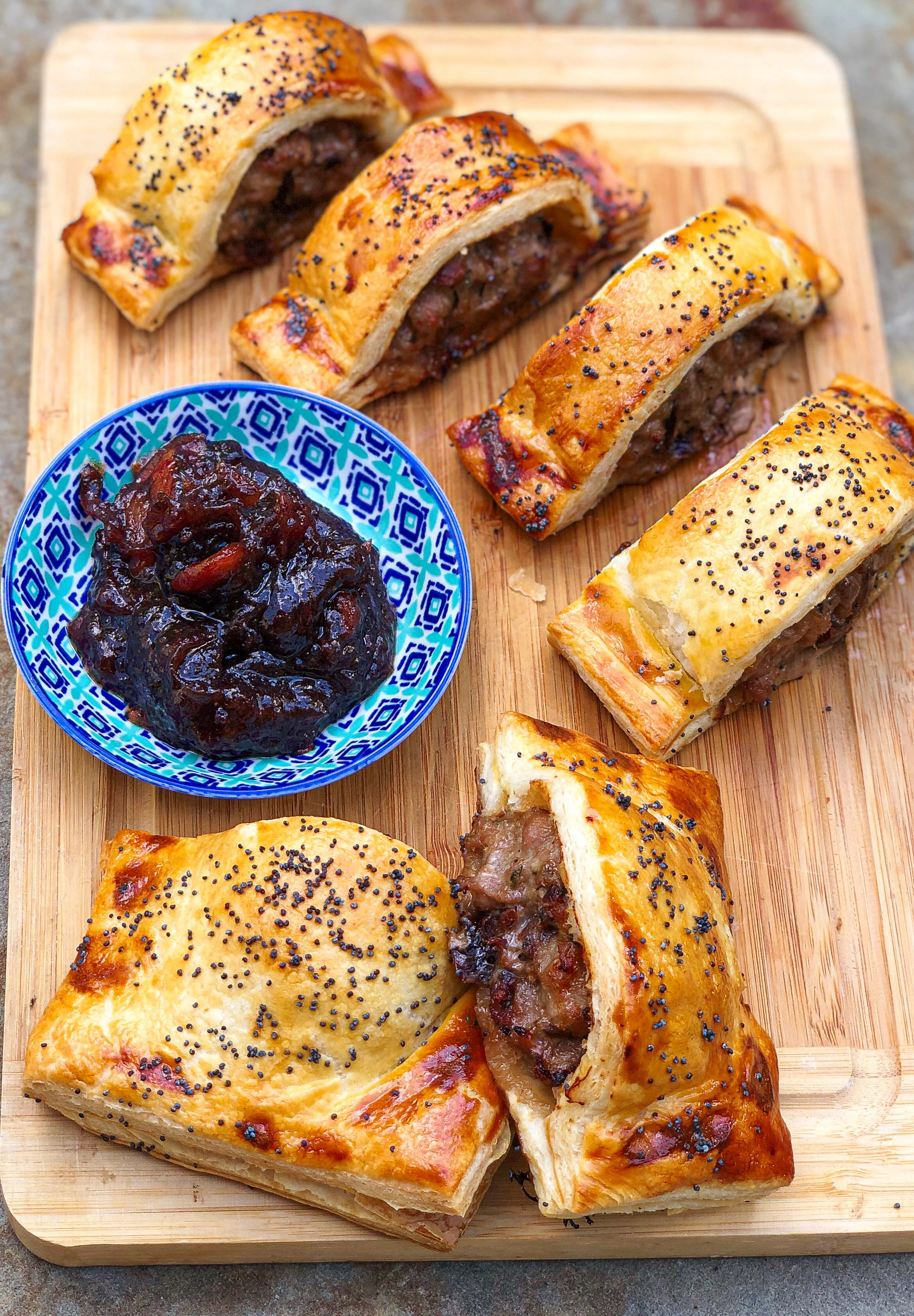 Caramelised Onion Sausage Roll  