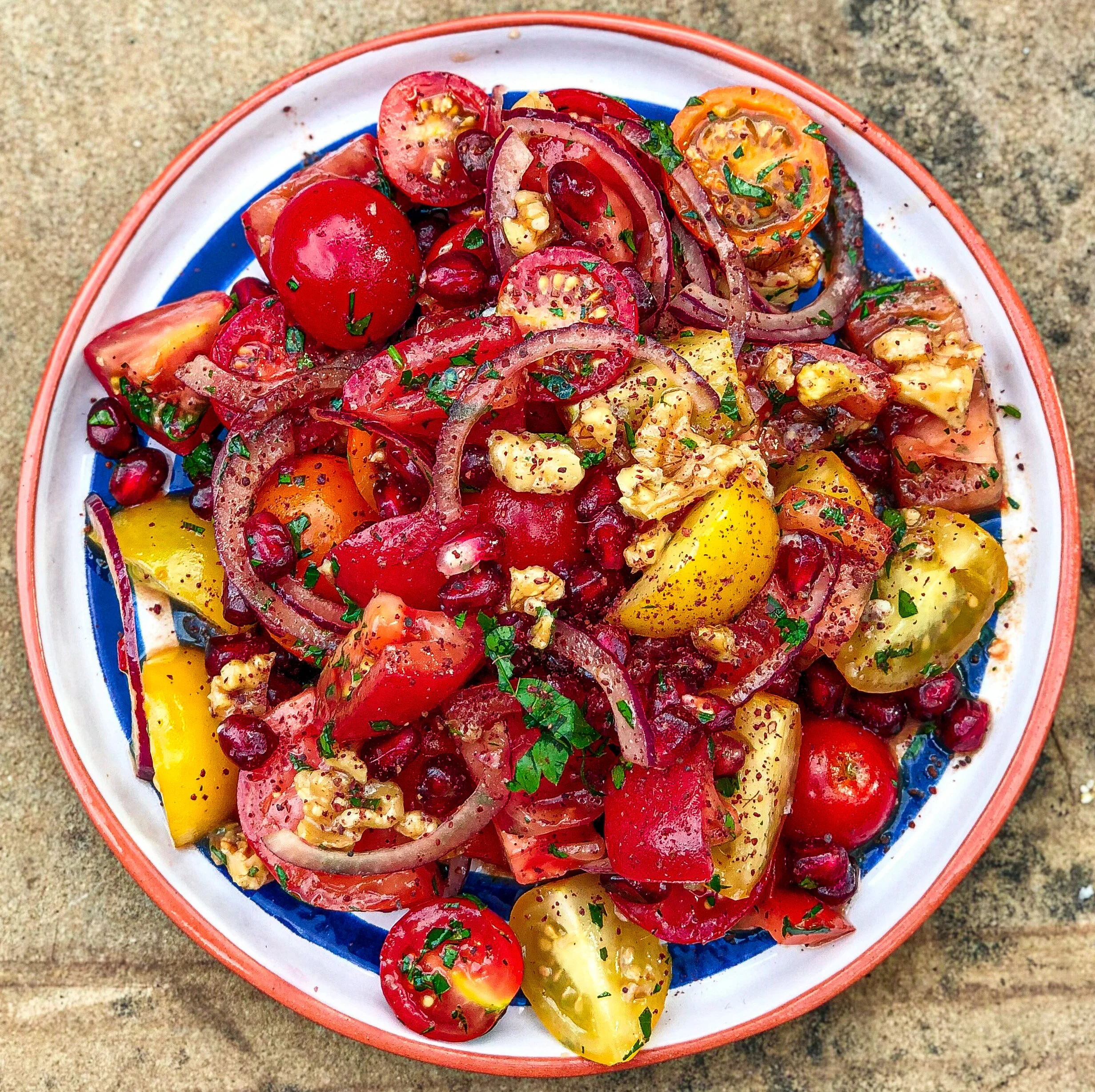 Tomato and Walnut Salad  