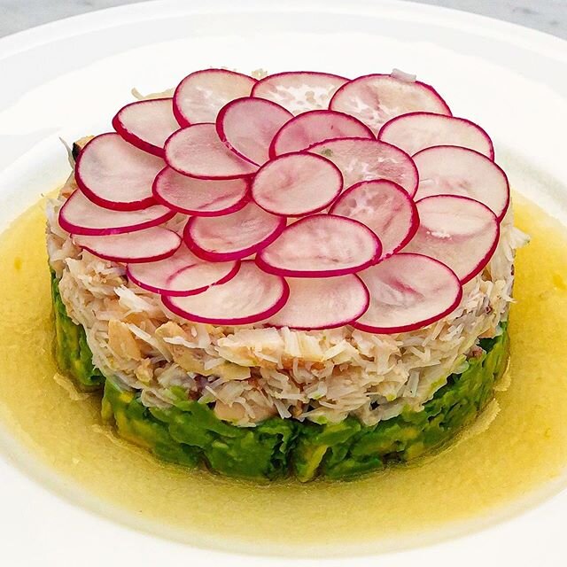 Crab salad with a yuzu dressing. .

Crab salad is such a delicate ingredient and can be over powered quite easily. Using yuzu is softer than pure citrus and really highlights the sweetness of the crab meat. .

Recipe on next weeks newsletter, link on