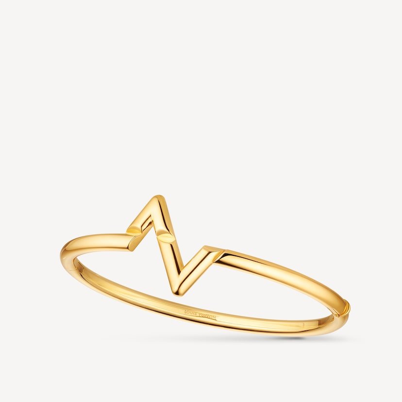 LV VOLT UPSIDE DOWN BRACELET, YELLOW GOLD