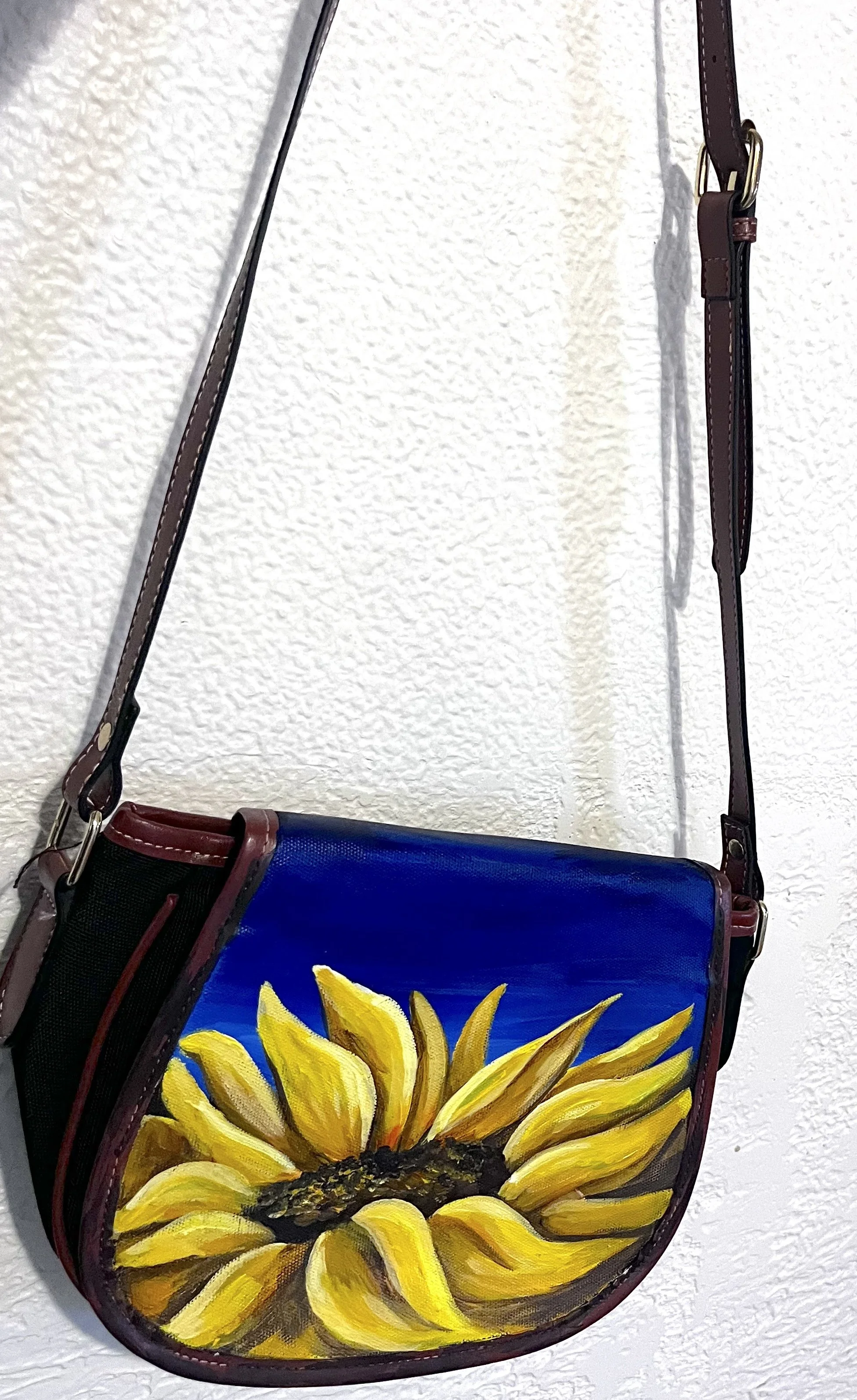 Hand painted Sunflower Purse