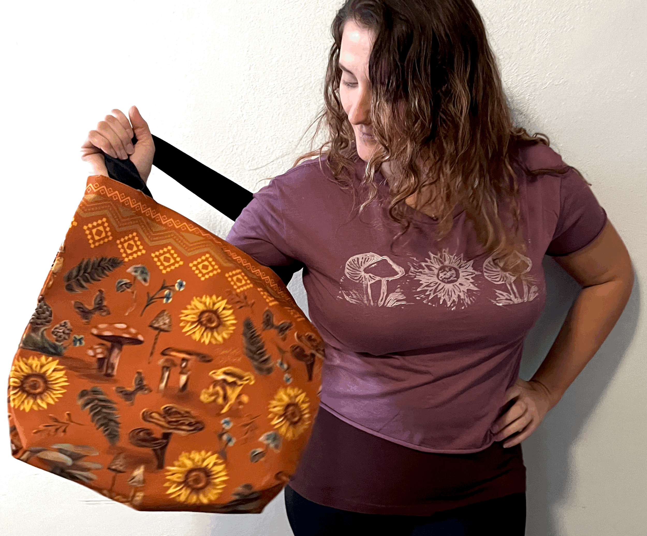 Mushroom Canvas Tote Bag