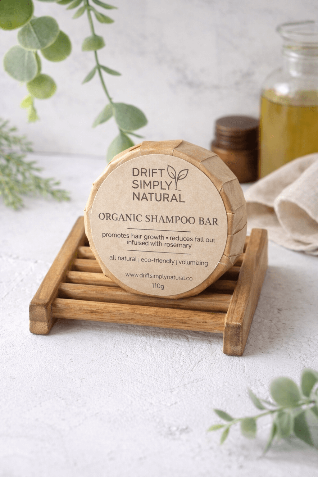 Rosemary Shampoo Bar with Bamboo holder, Okotoks, AB.PNG