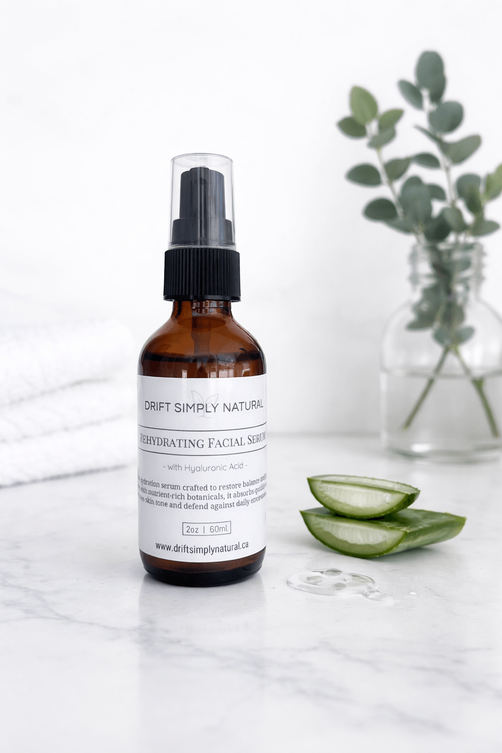 Rehydrating Facial Serum - with Hyaluronic Acid