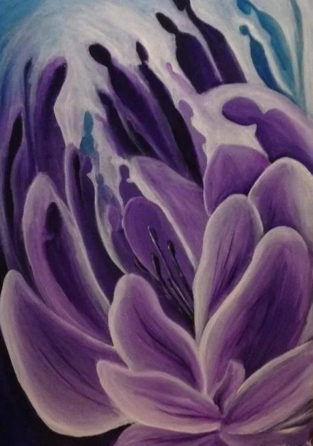 Visitors, 4' x 30" Acrylic on canvas - SOLD