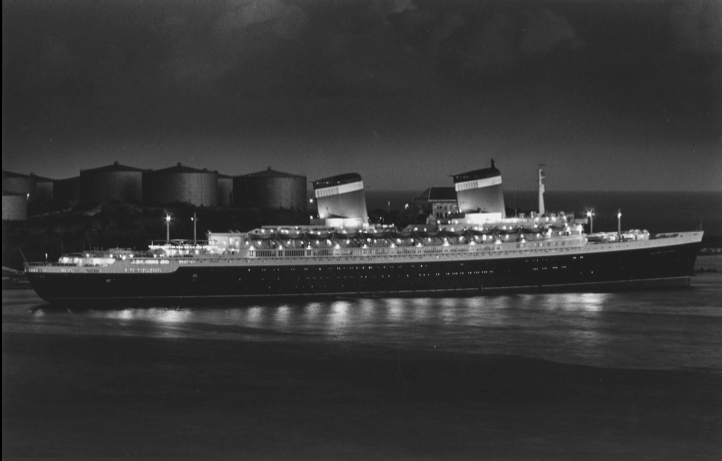 The SS United States in 1964 (Image courtesy of Charles Anderson)