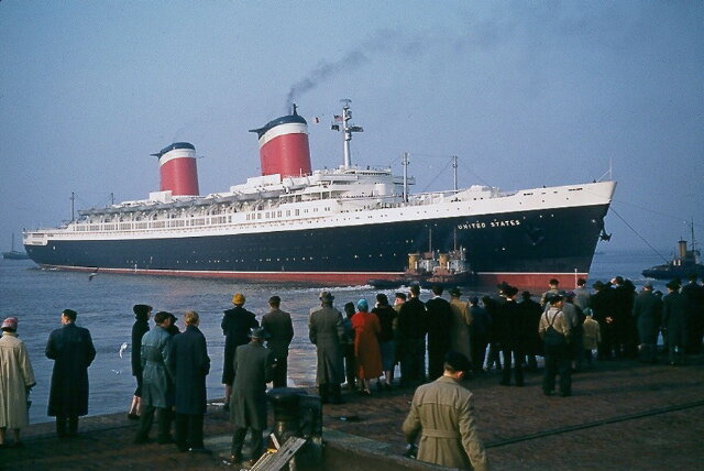 The SS United States in 1956