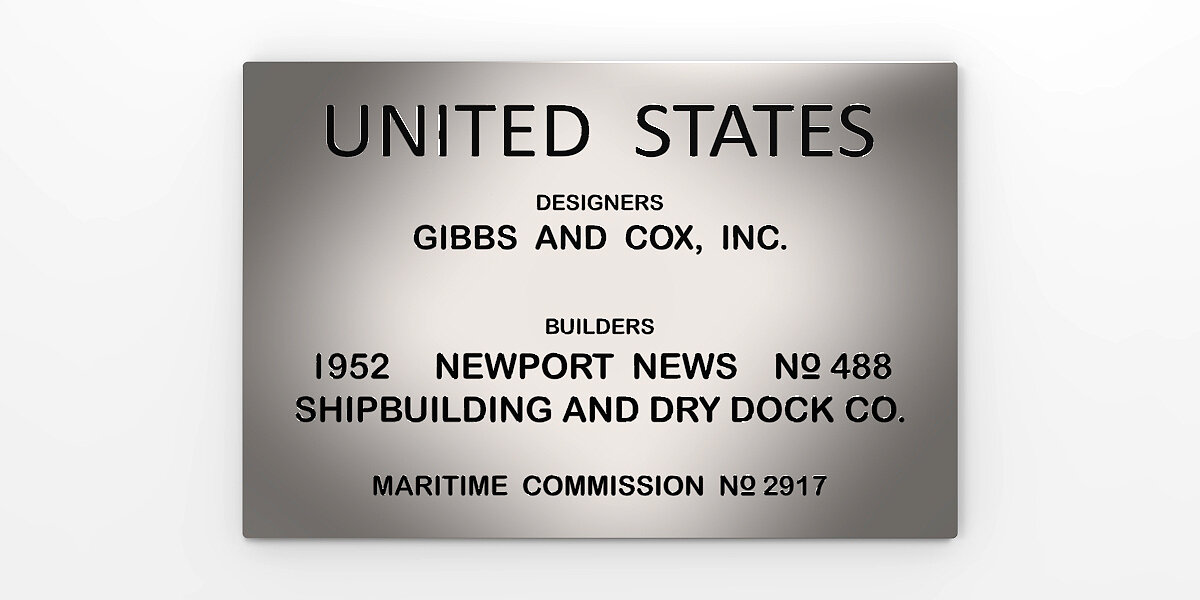 Lumenautica Yacht Signage - SS UNITED STATES builders plaque (mirrored) (1).jpg