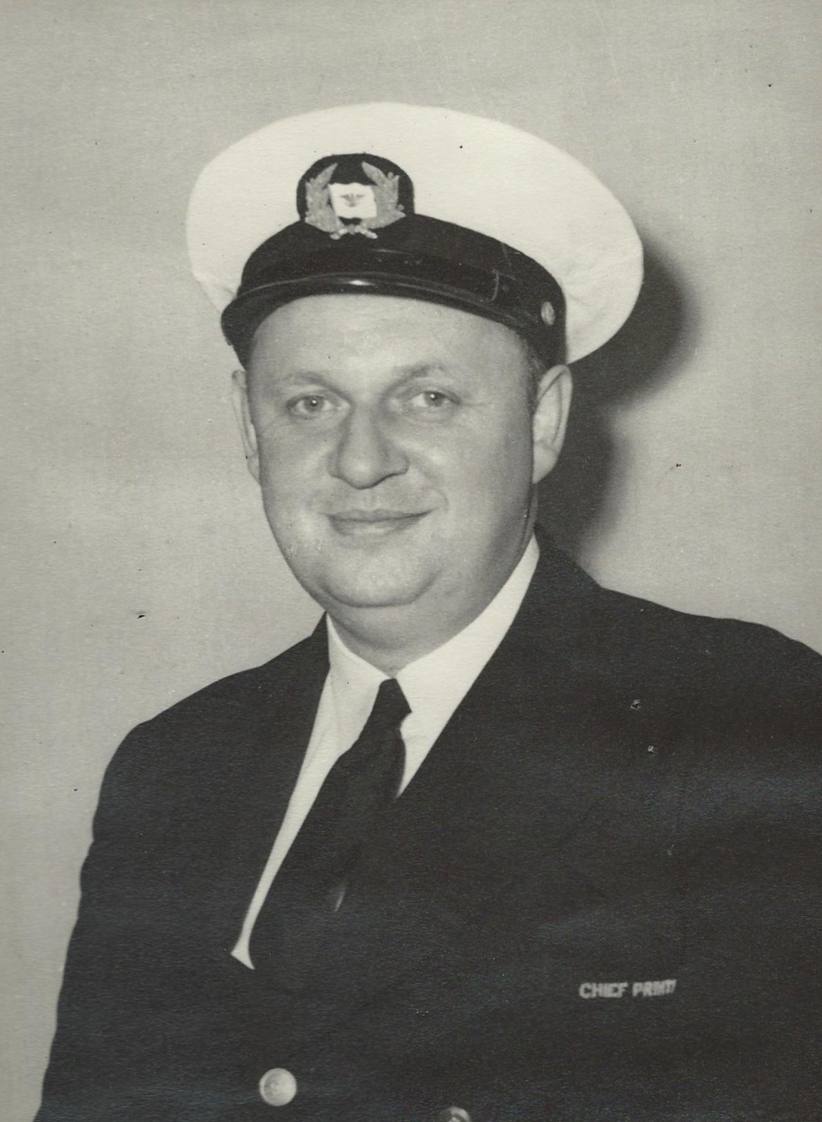  Alfred Bluhm in the uniform of the Chief Printer of the SS  United States .     Image courtesy of Jean M Thomas 
