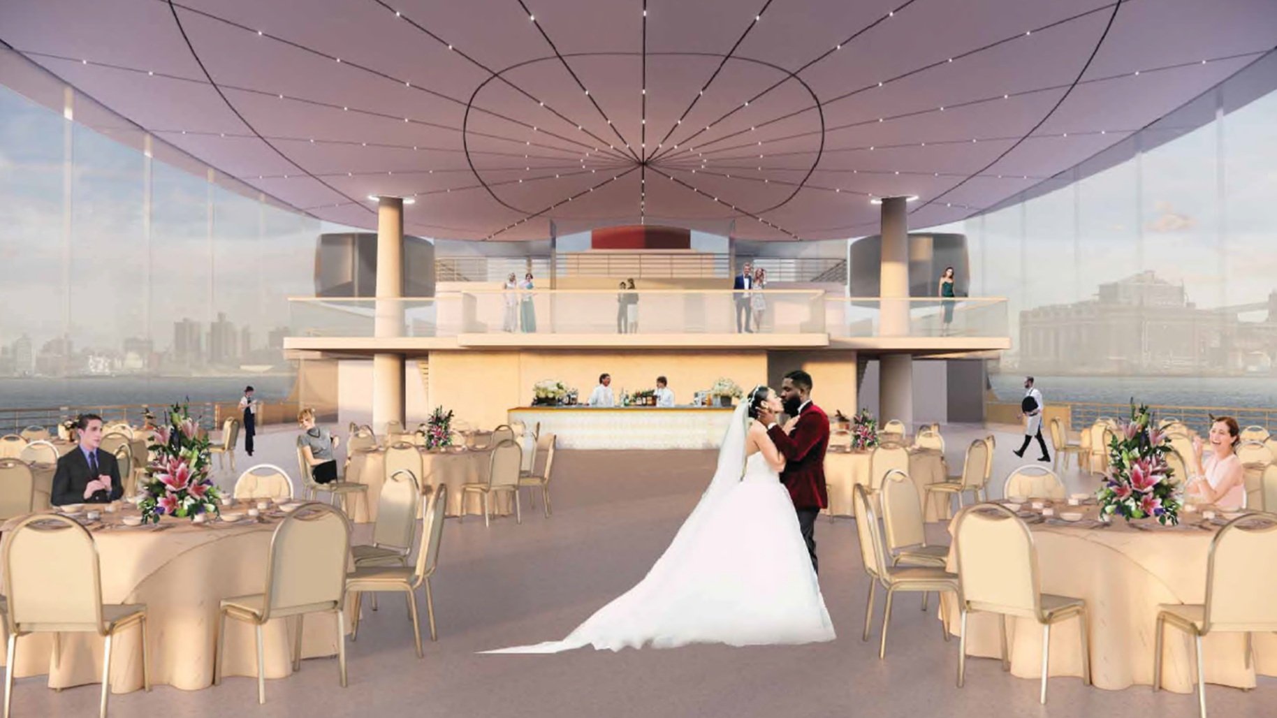 SS United States Rendering - Sports Deck Event Space