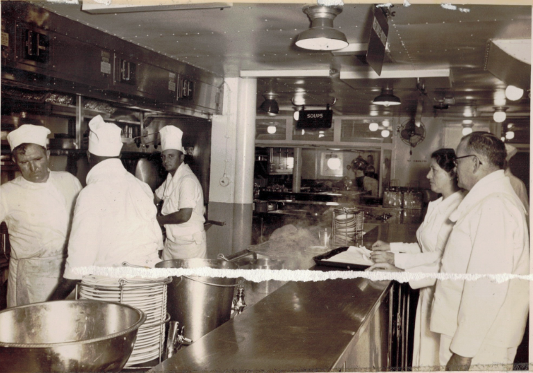 Otto Bismarck Oversees Galley. Undated. 