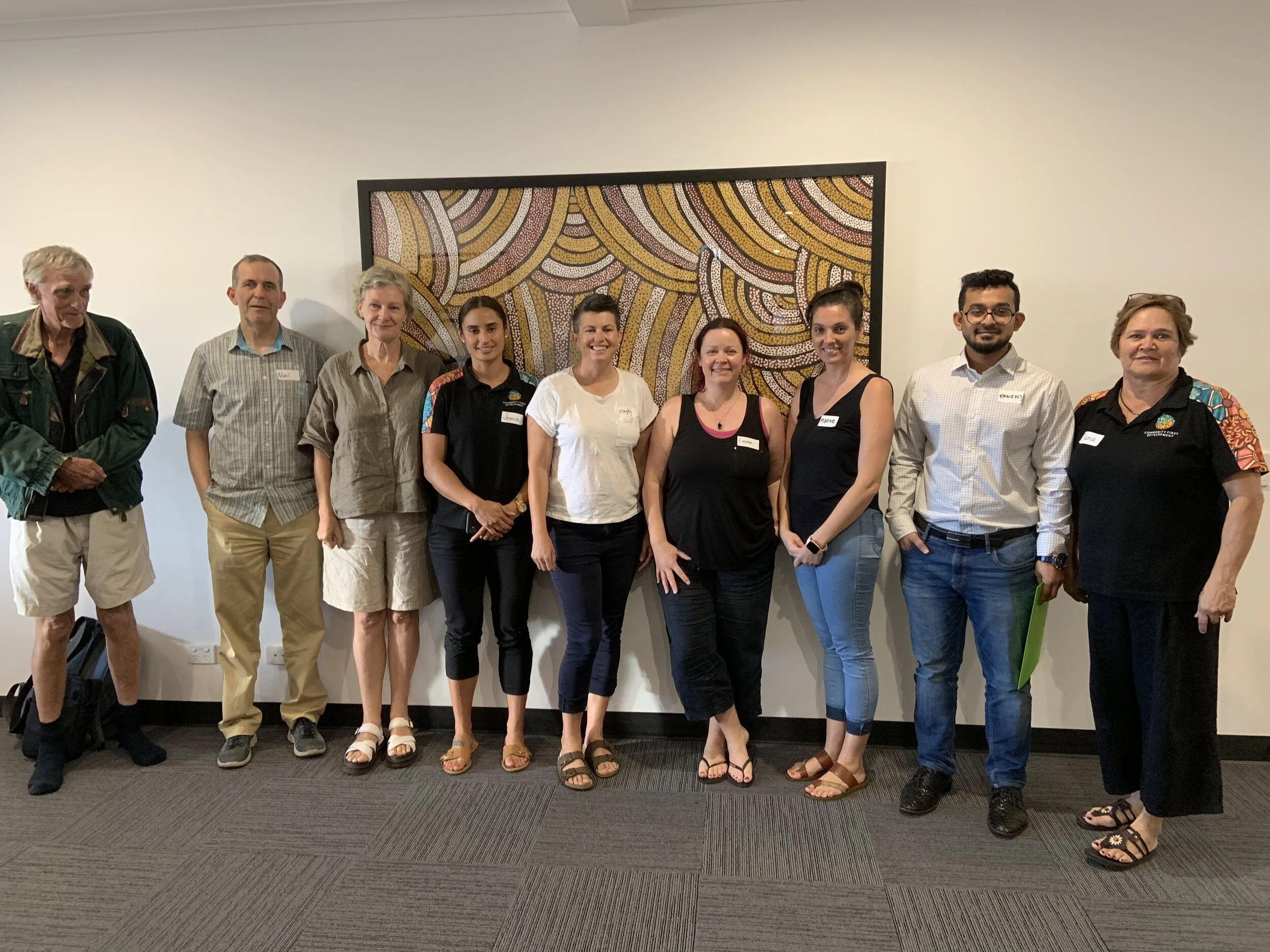  Volunteer participants, with two of our Senior Community Development Officers’, Jess and Tania. 