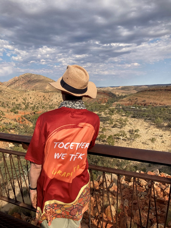  Susan on the Larapinta Trek with us in 2022. 