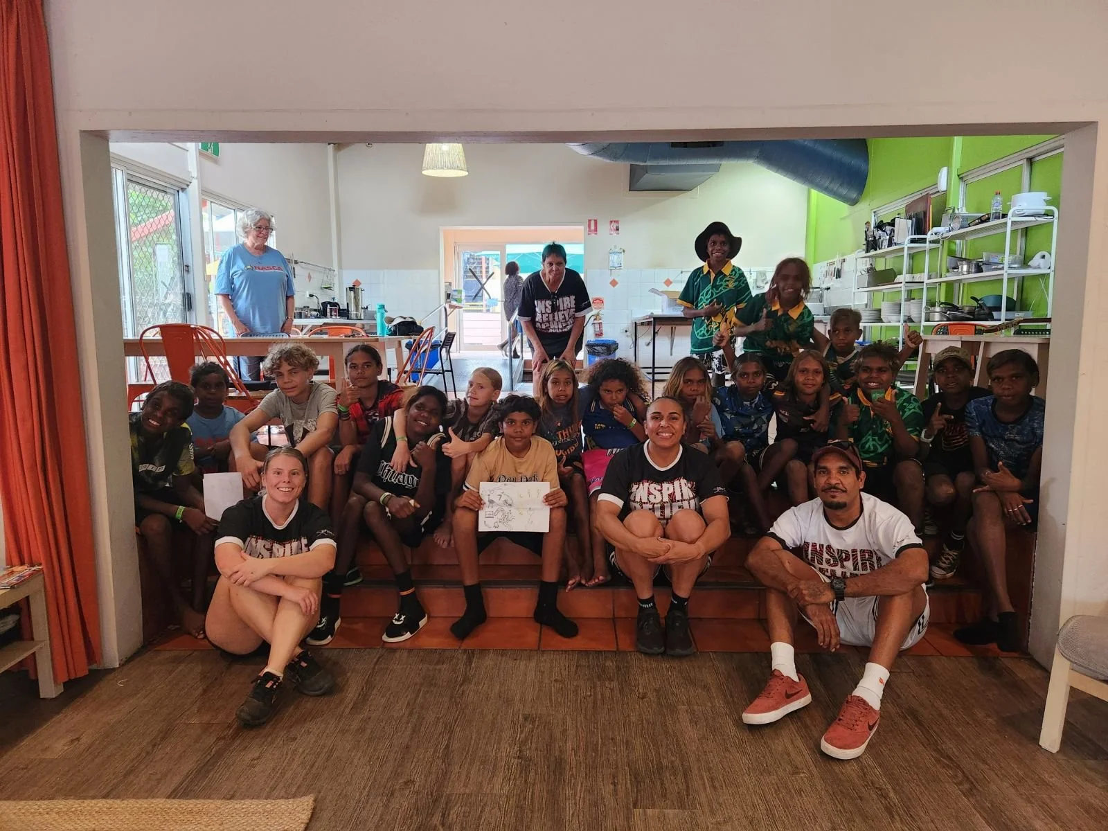  Blakdoll Sports & Fitness Mob with kids from multiple Central Australian communities attending academy training in Alice Springs. 