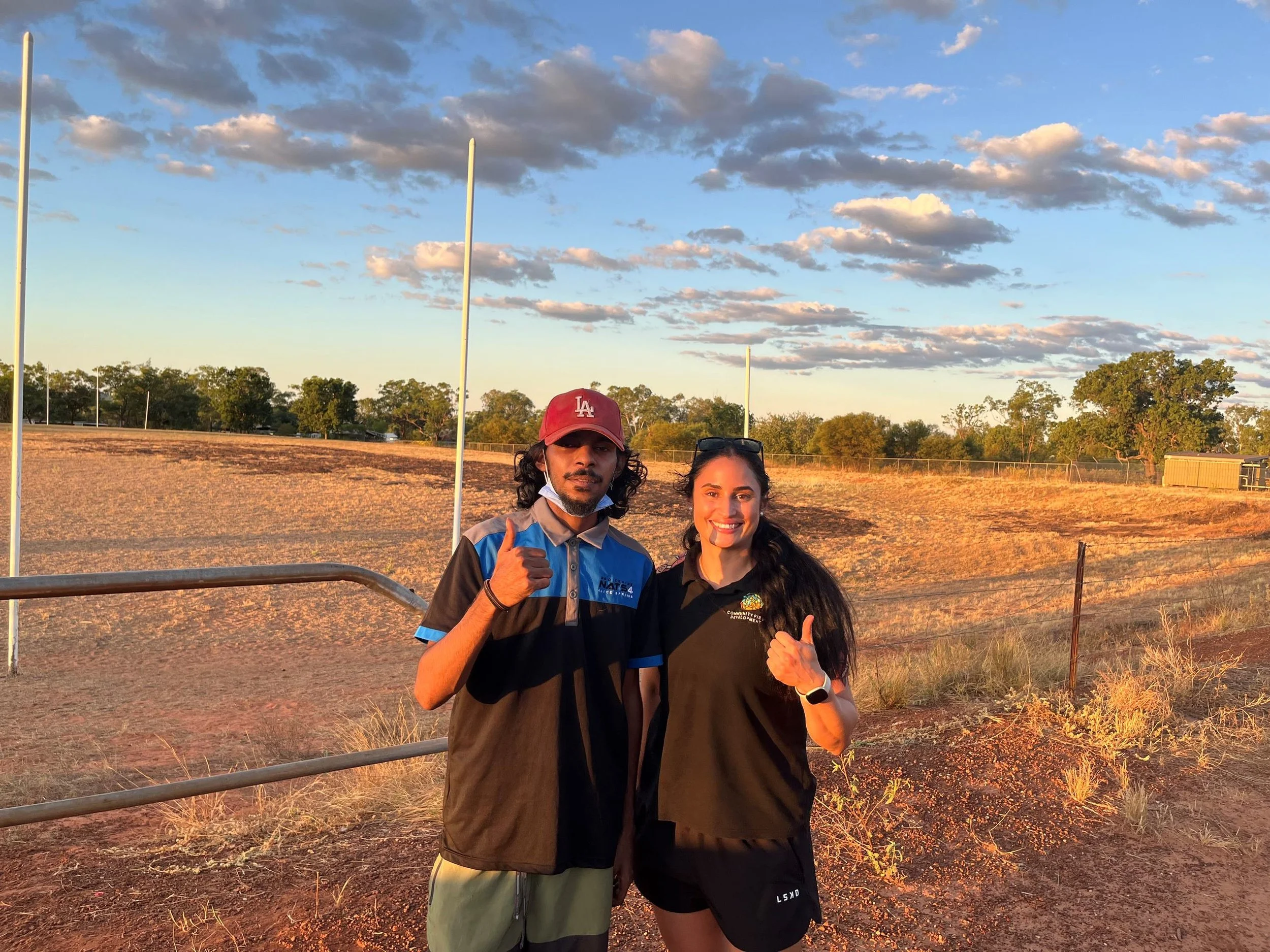  Jess and Victor (newly appointed Sport and Recreation Officer) 