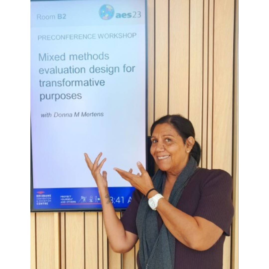  Deb, Senior Community Development Officer, based in Cairns who won a scholarship to attend the conference. 