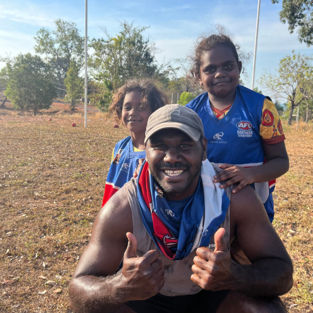  Mikey with kids from his community. Source: Jipungwayi’s new website www.jipungwayi.com.au 