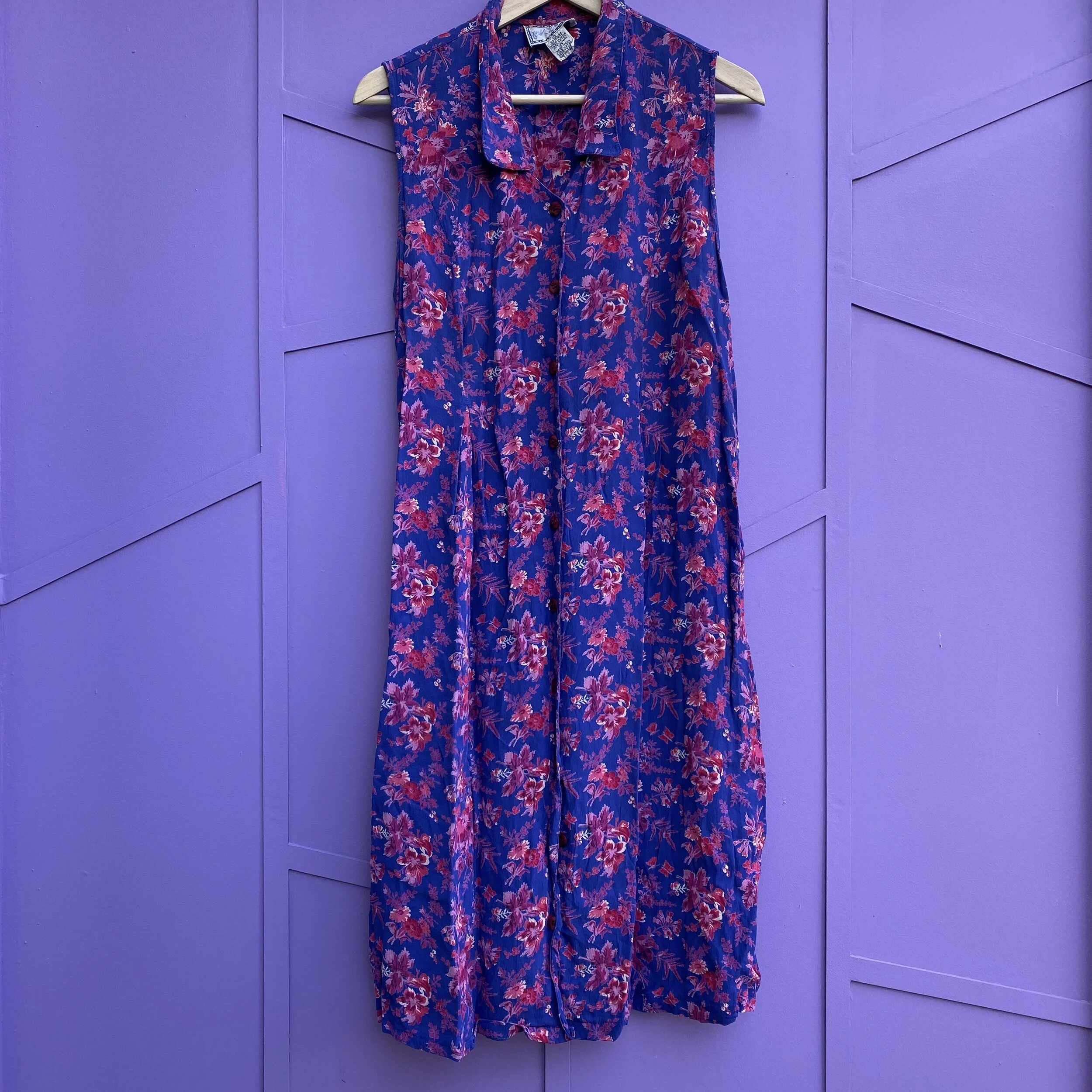 Sleeveless Floral Dress