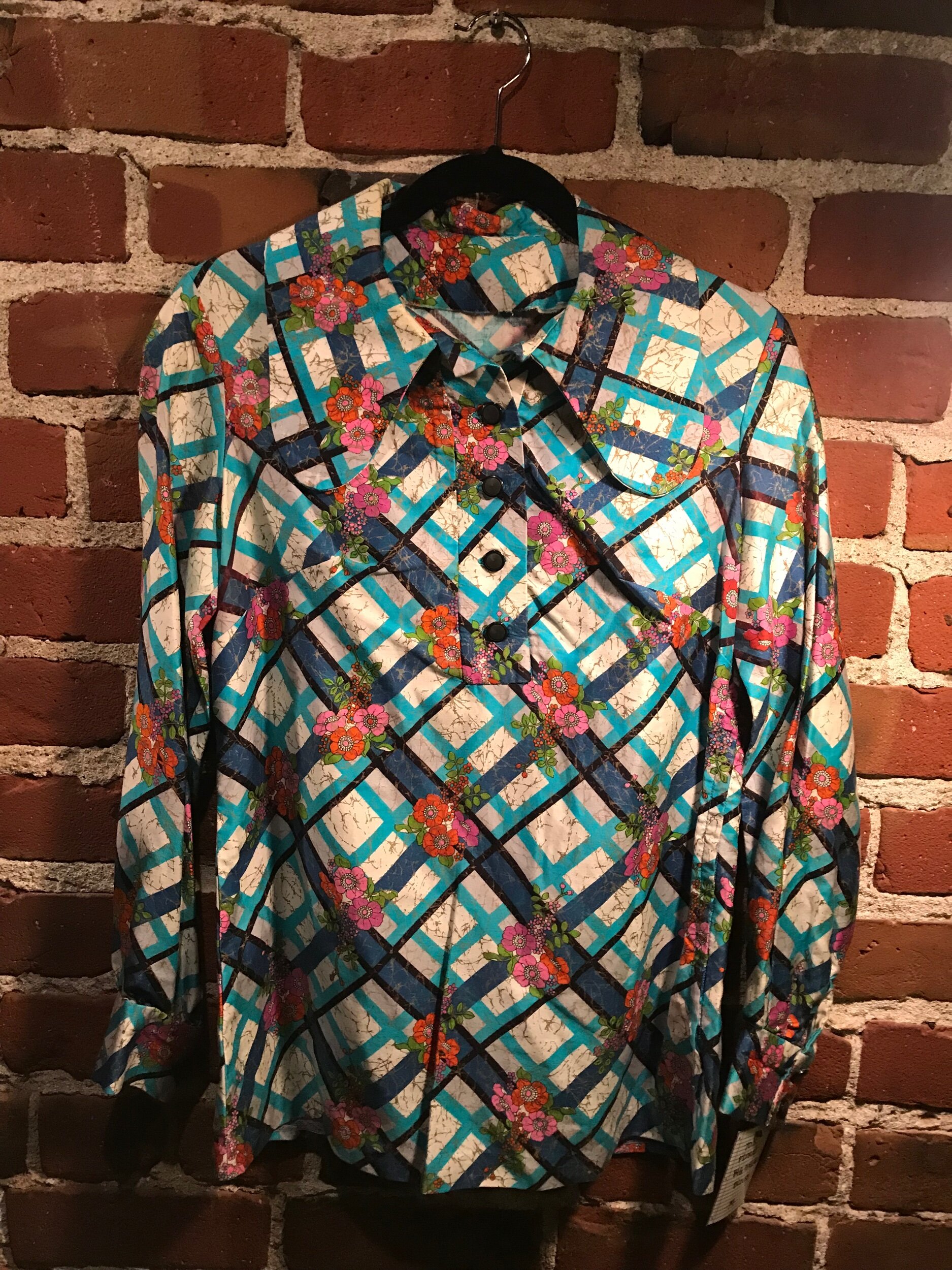 Floral Big Collar Blouse