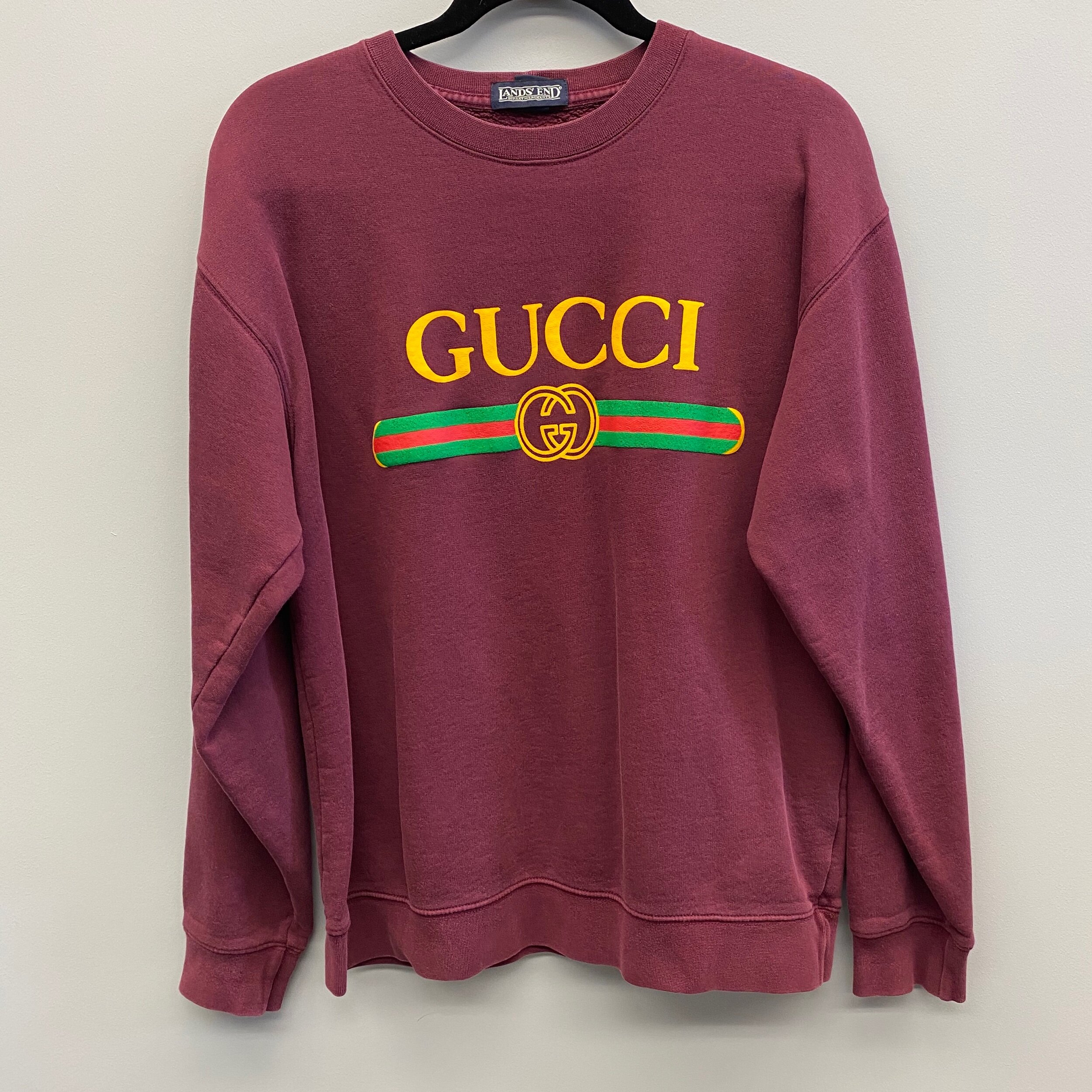 ernstig politicus bezig Flea Market Bootleg Gucci Sweater- Maroon — ARTIFFACT