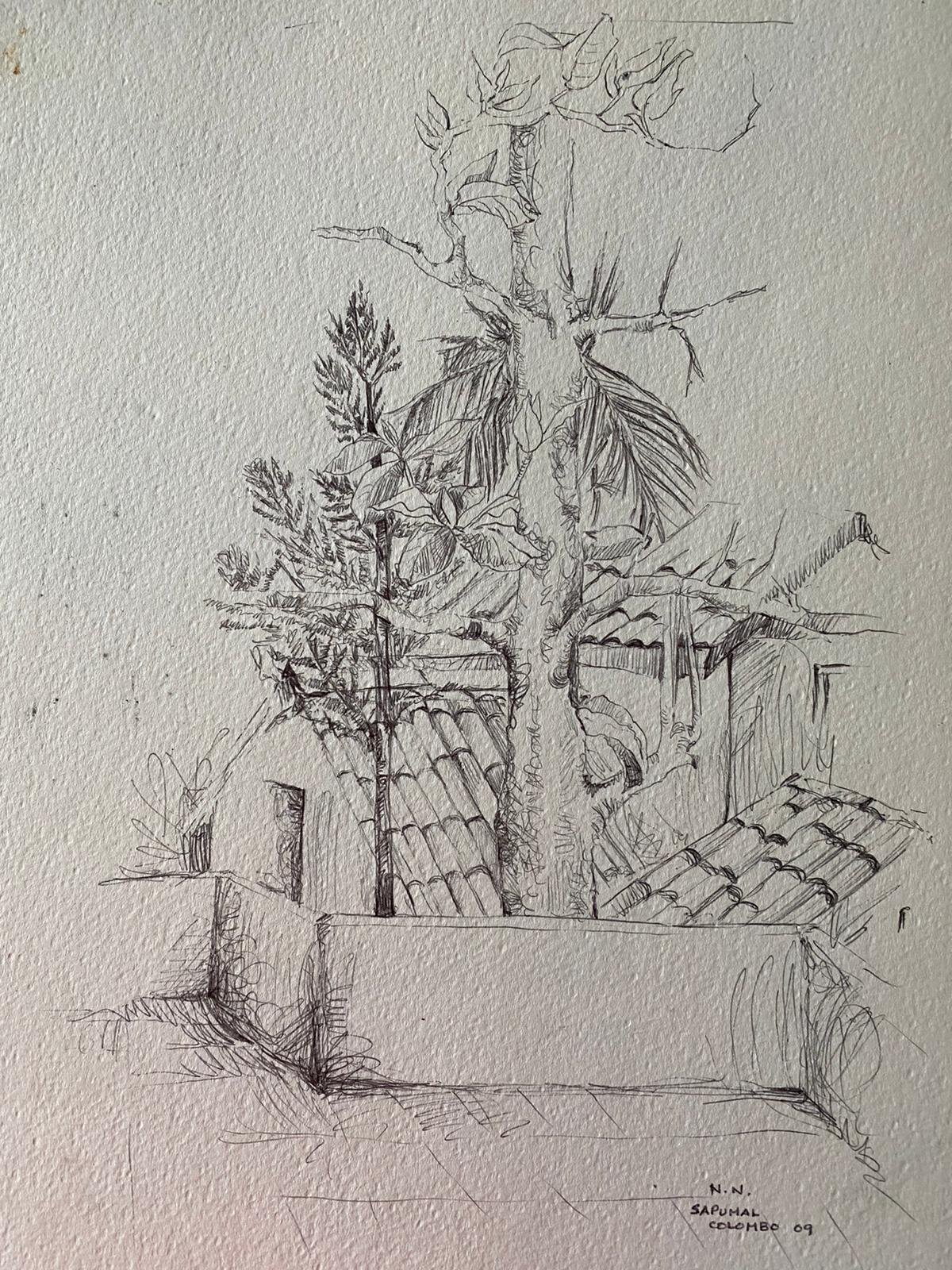 Quick pen & Ink sketch-Colombo