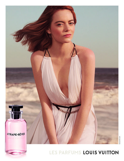 Emma Stone for Les Parfums Louis Vuitton, styled by Marie Amelie Sauve