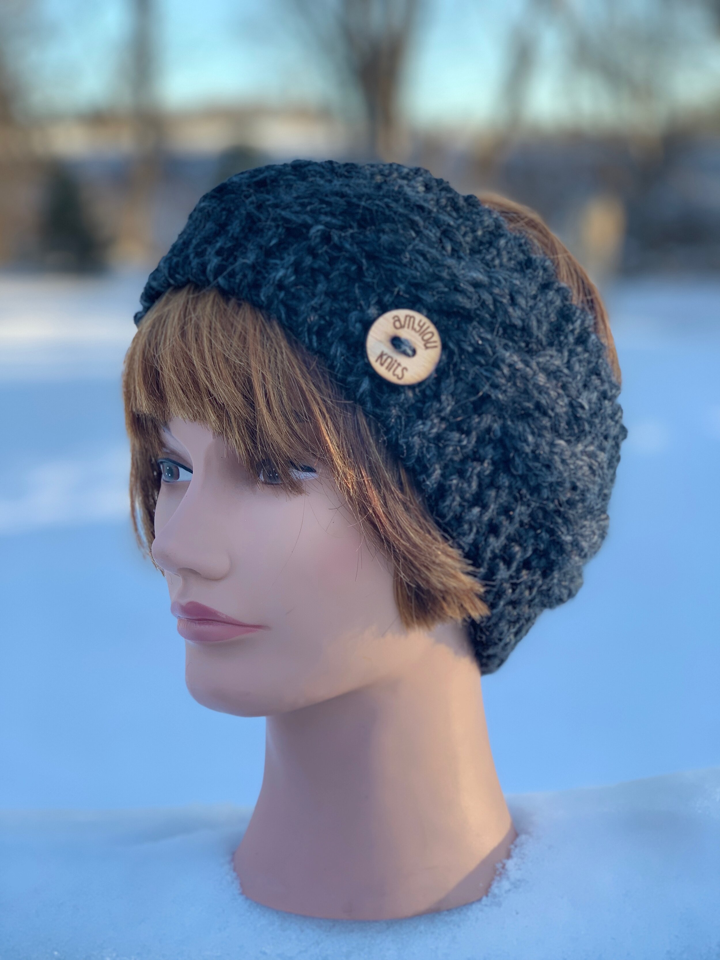 Cable Head Band - Charcoal