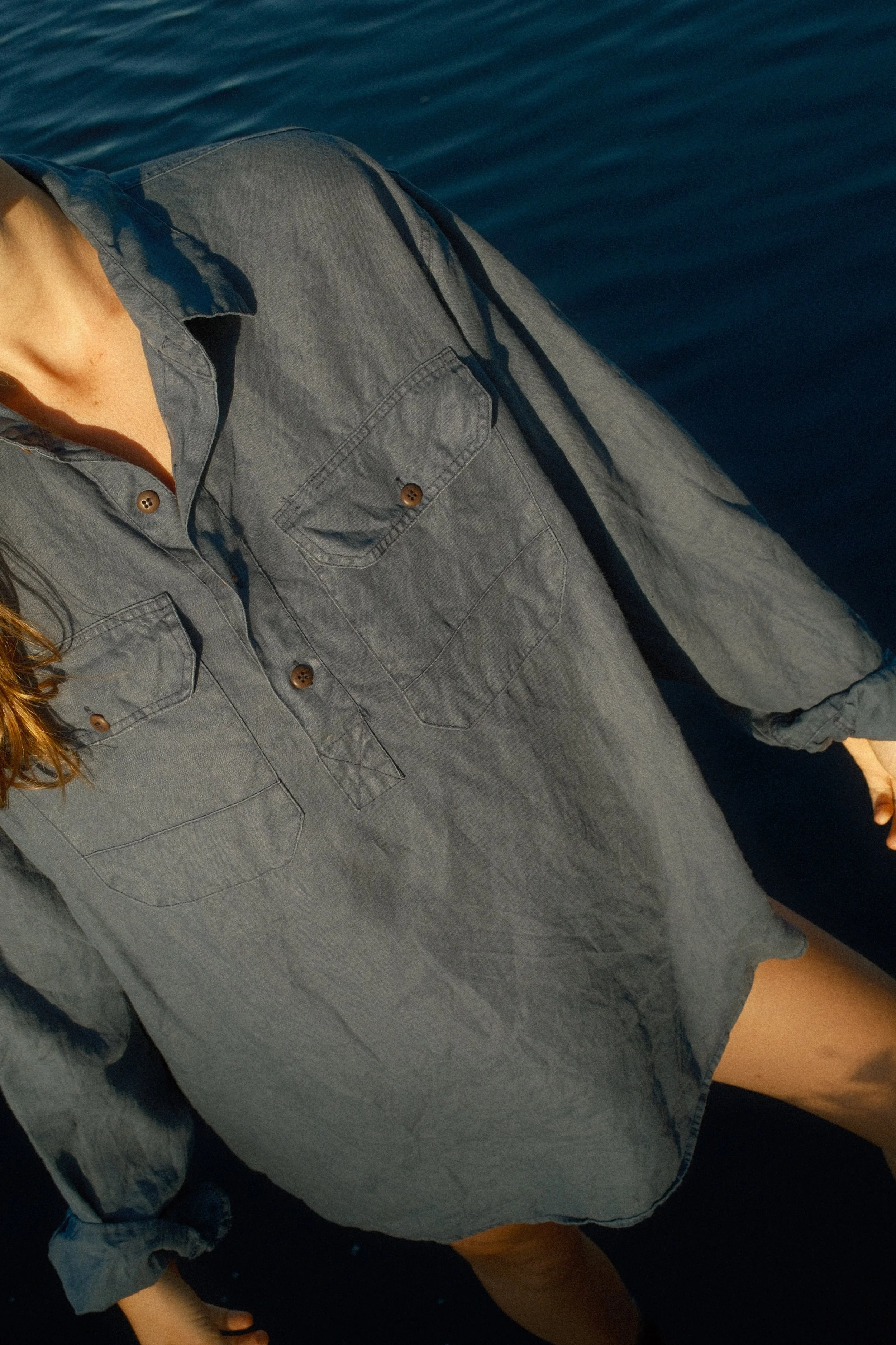 Dawn blue Maker Shirt - mid weight