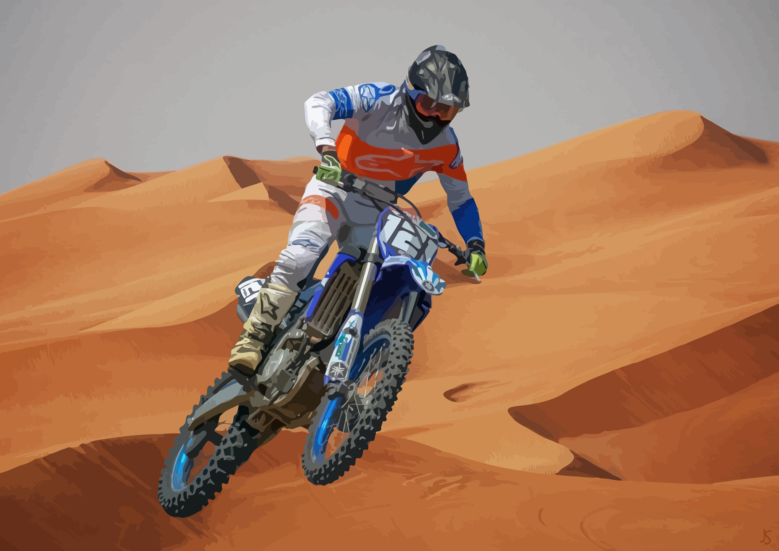 sports0022-motocross-desert-paris-dakar-abstract-figurative-painting.jpg