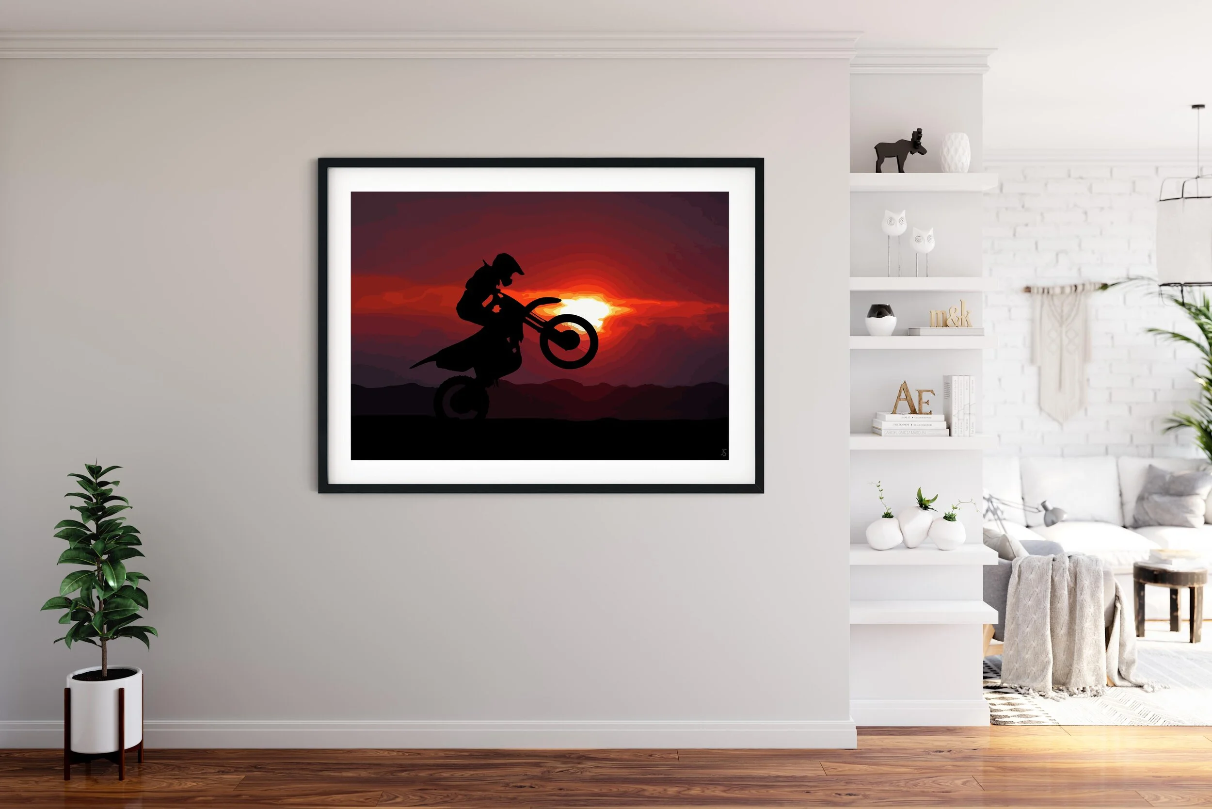 sports0034-motocross-wheelie-sunset-silhouette-abstract-figurative-painting-w.jpg