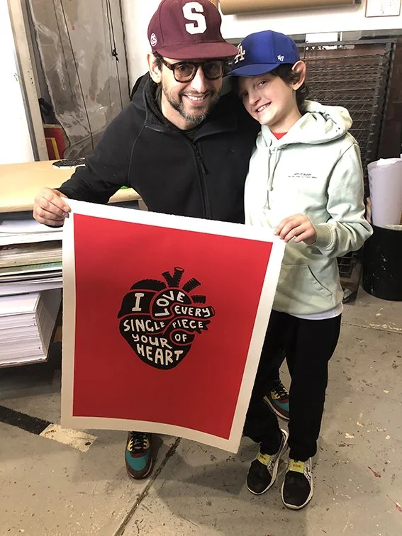 LIMITED EDITION Signed 'Heart' Large Screenprint