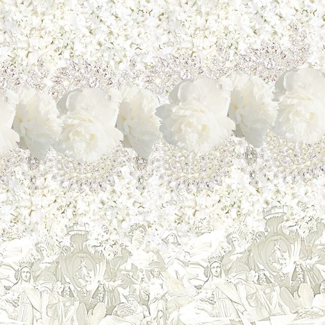Not every idea starts ENTIRELY from scratch.  This next newlywed collaboration we'll share is actually an amazing shared story dating back a few years!  This is a #textiledesign created for @renegadebridal, and my most ambitious to date.  I wanted to