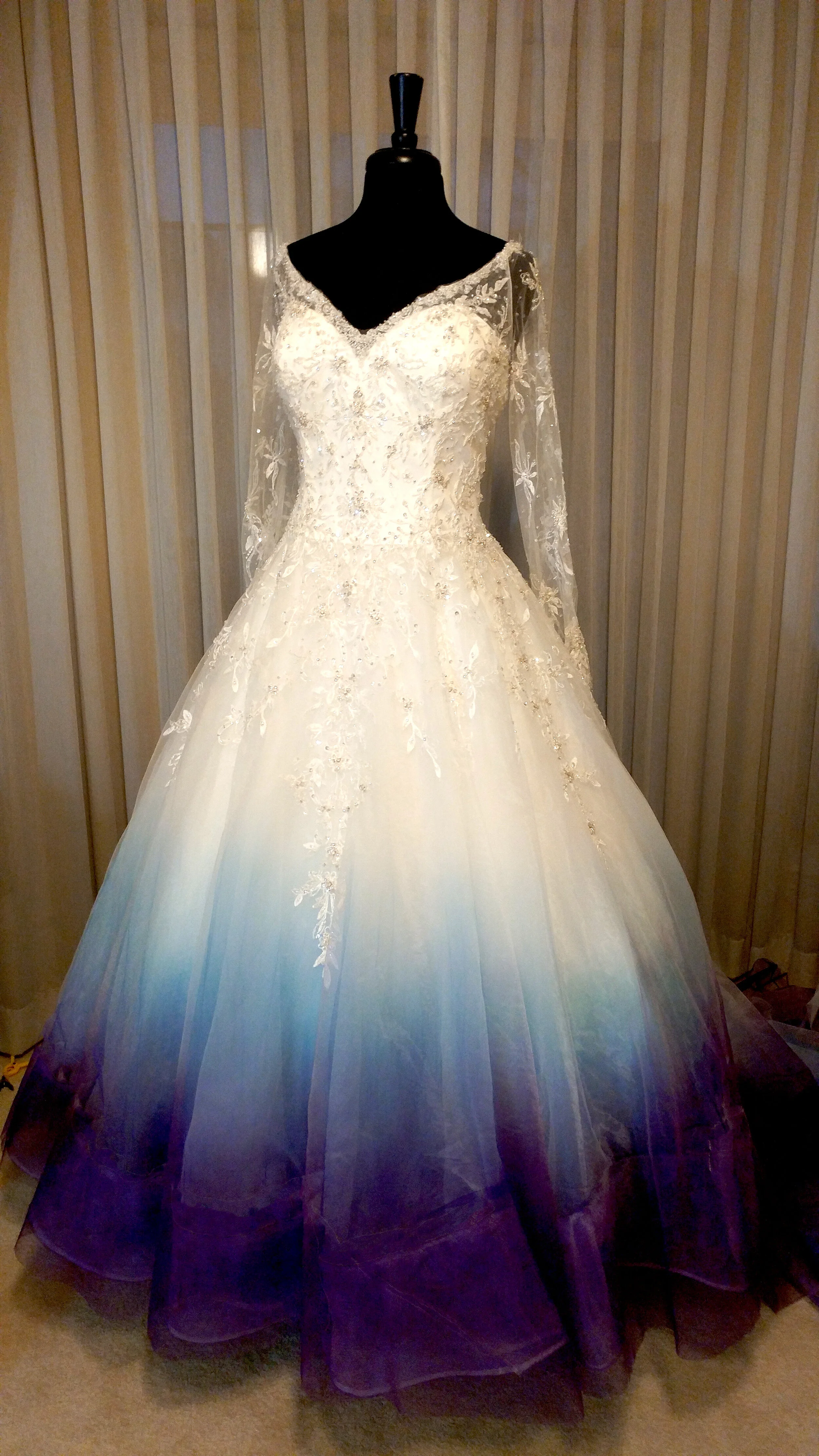 Beautiful Turquoise Ombre Dress Turquoise Ombre Wedding Dress Teal