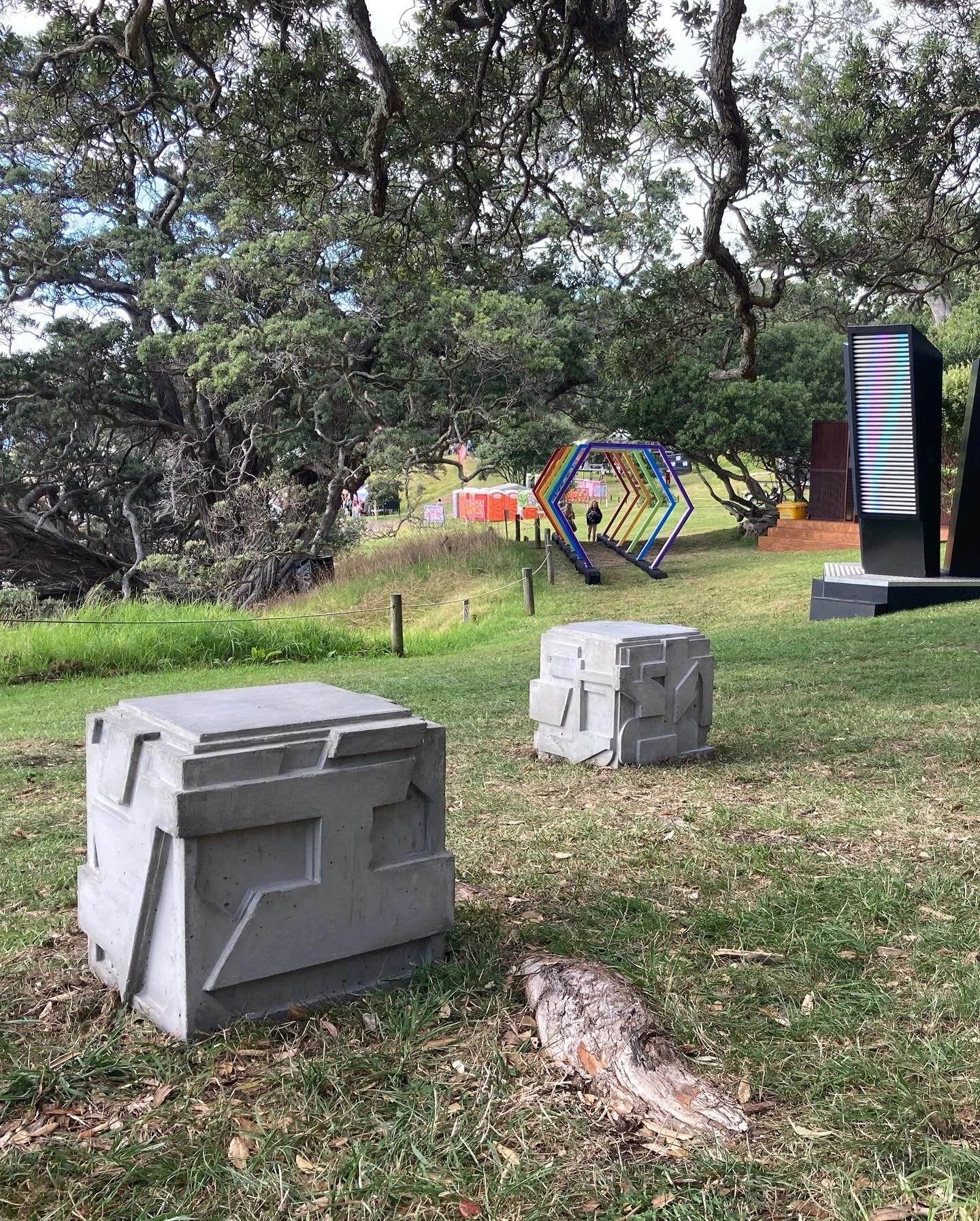  Levi Hawken sculpture at Splore Festival  