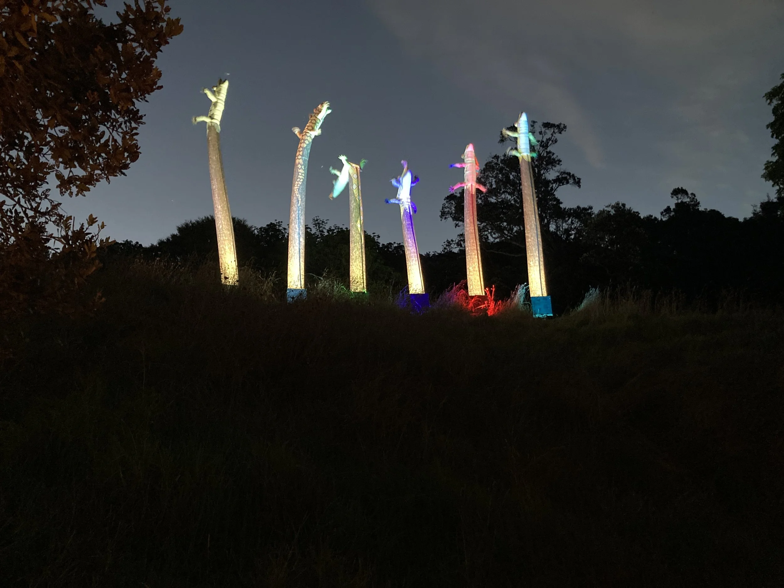  Lisa Reihana sculpture at Splore Festival  