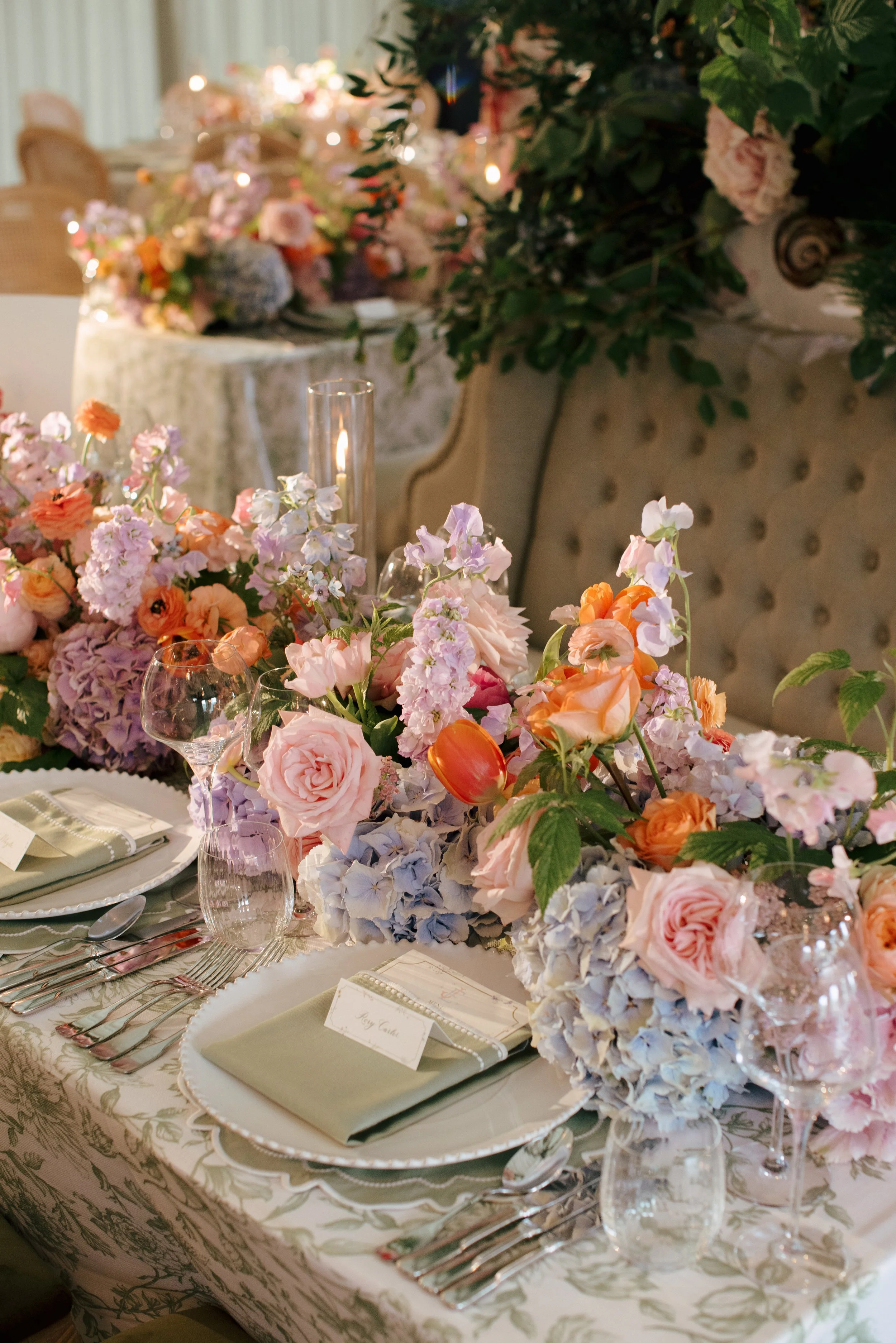 `summer wedding at home in a marquee on a private estate