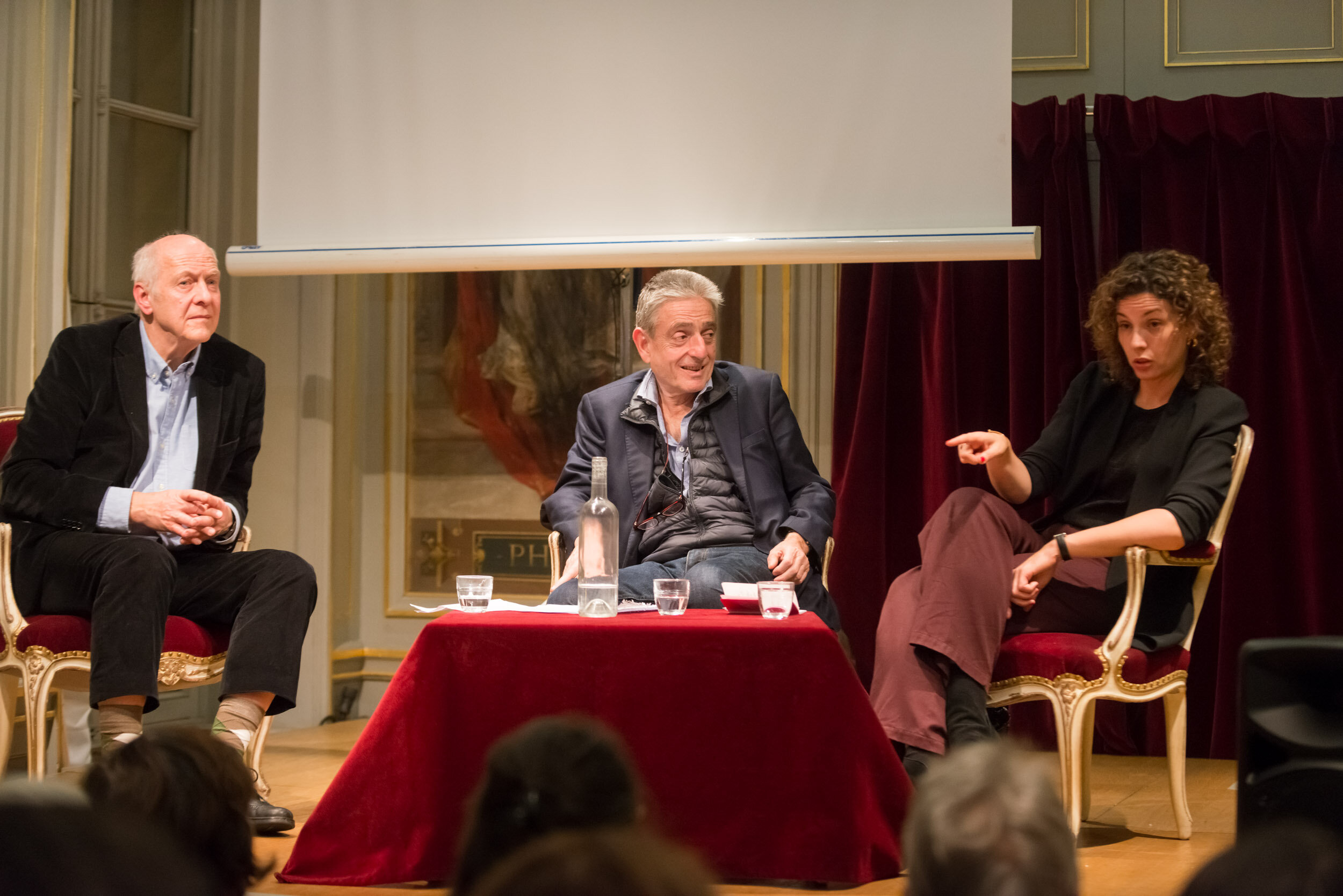 Mila Turajlić et Jacques Rupnik au théâtre de l'Odéon